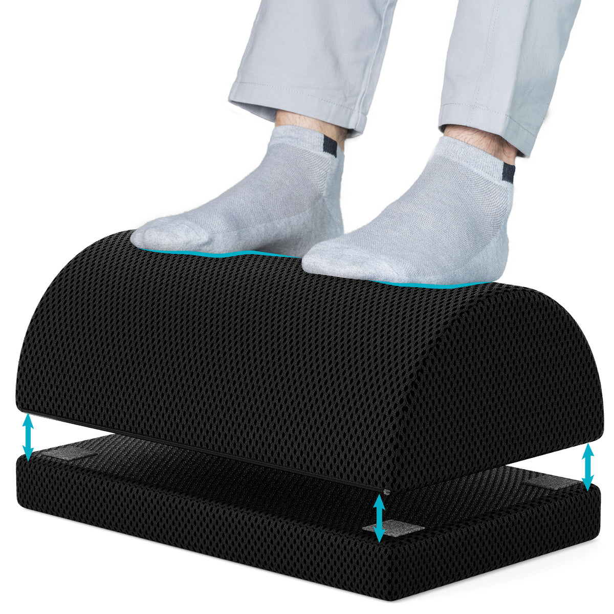 Durable Memory Foam Under Desk Foot Rest Pad Ergonomic Feet Pillow Relaxing  Cushion Leg Resilient Office