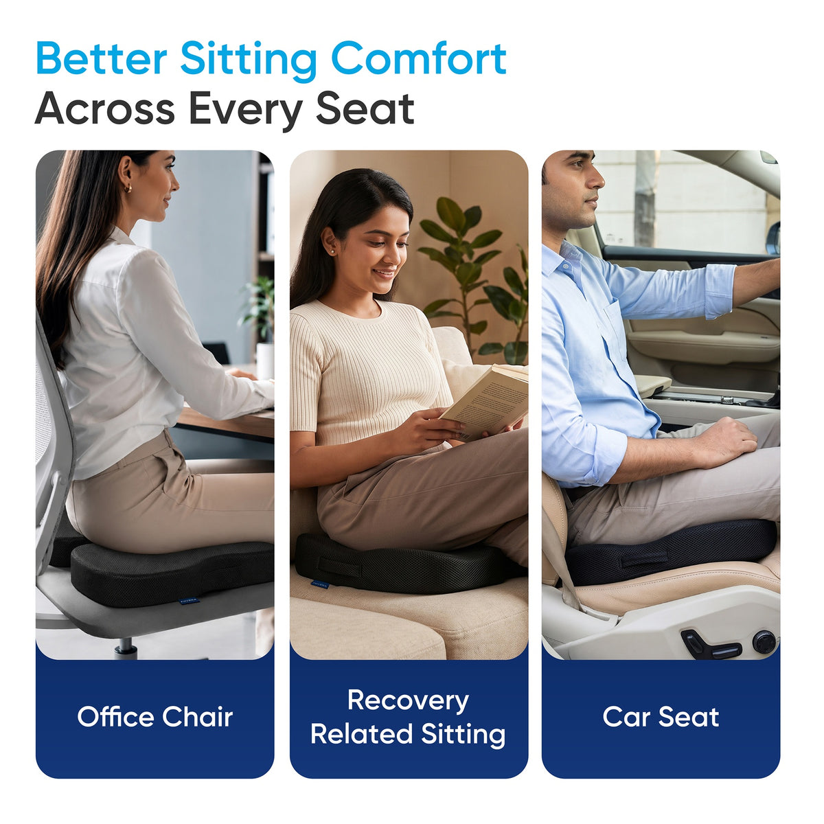 Memory Foam Coccyx Seat Cushion for Tailbone Pain