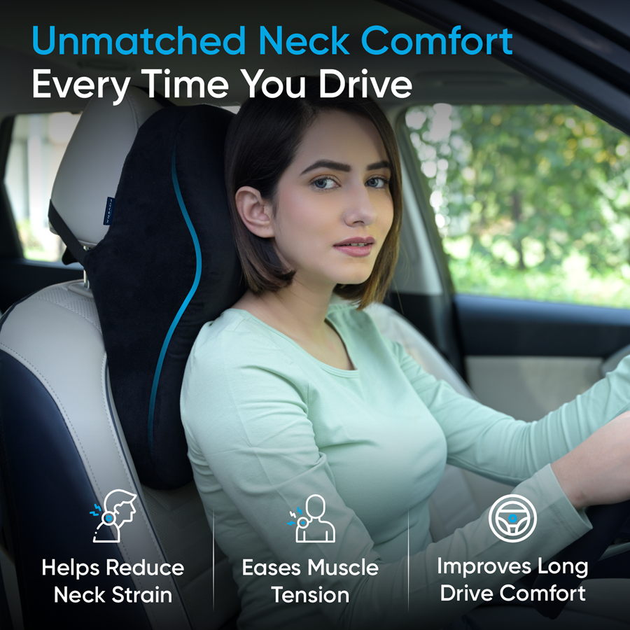 Car Headrest Memory Foam Pillow (Large)