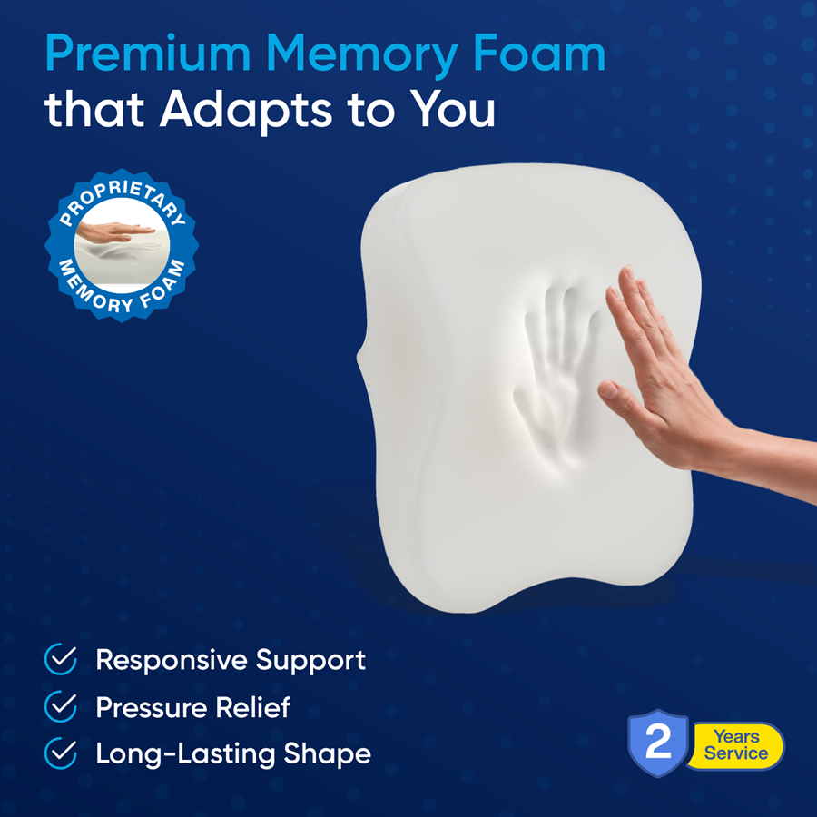 Car Headrest Memory Foam Pillow (Large)