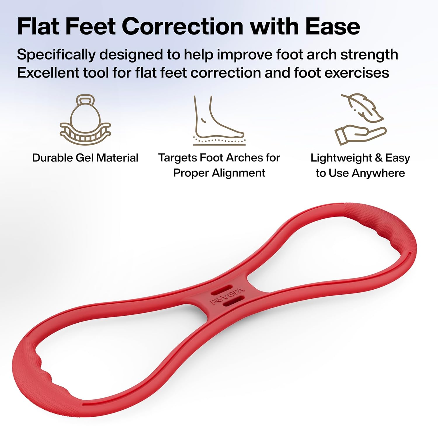 Resistance Band, Gel Resistance Loop for Flat Foot & Arch Development Exercise, Chest Expander Fitness Exercise - for Arm, Shoulder, Leg, Feet and Joints Exercise (Pack of 1)