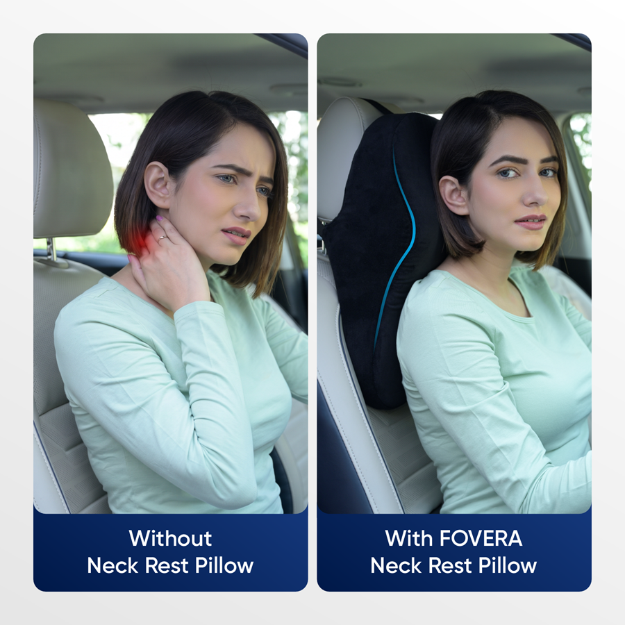Car Headrest Memory Foam Pillow (Large)