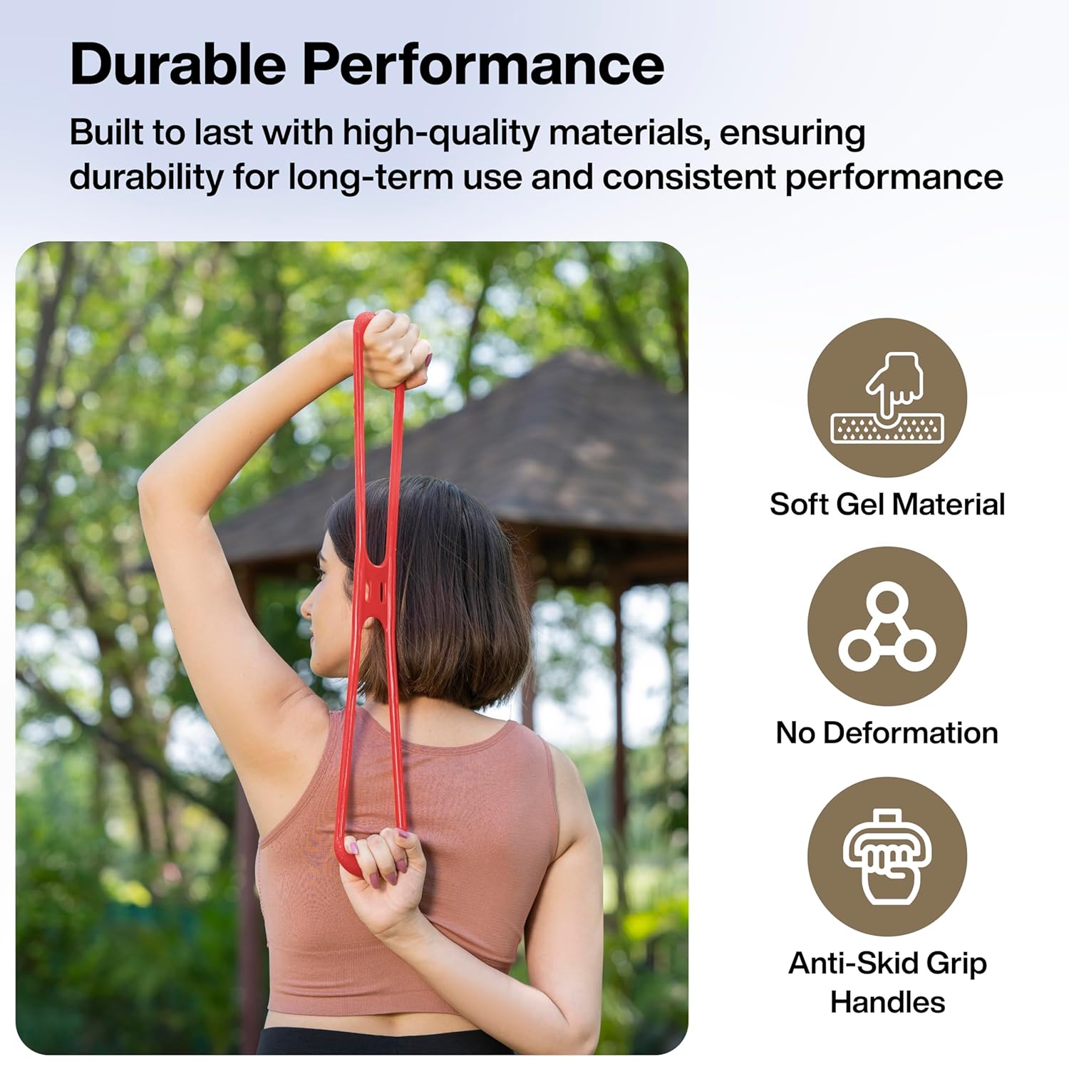 Resistance Band, Gel Resistance Loop for Flat Foot & Arch Development Exercise, Chest Expander Fitness Exercise - for Arm, Shoulder, Leg, Feet and Joints Exercise (Pack of 1)