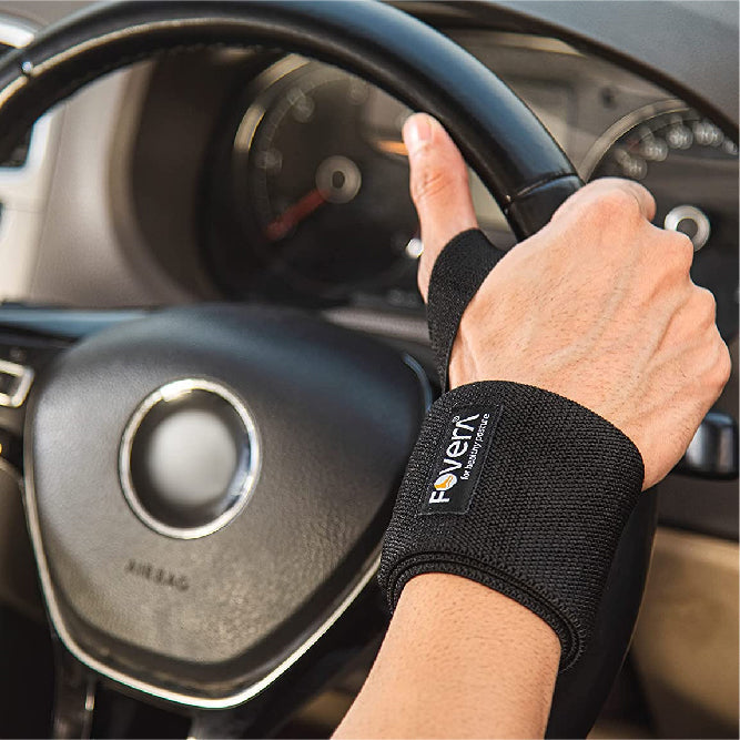 Wrist Support Band with Thumb Loops (1 Pair)