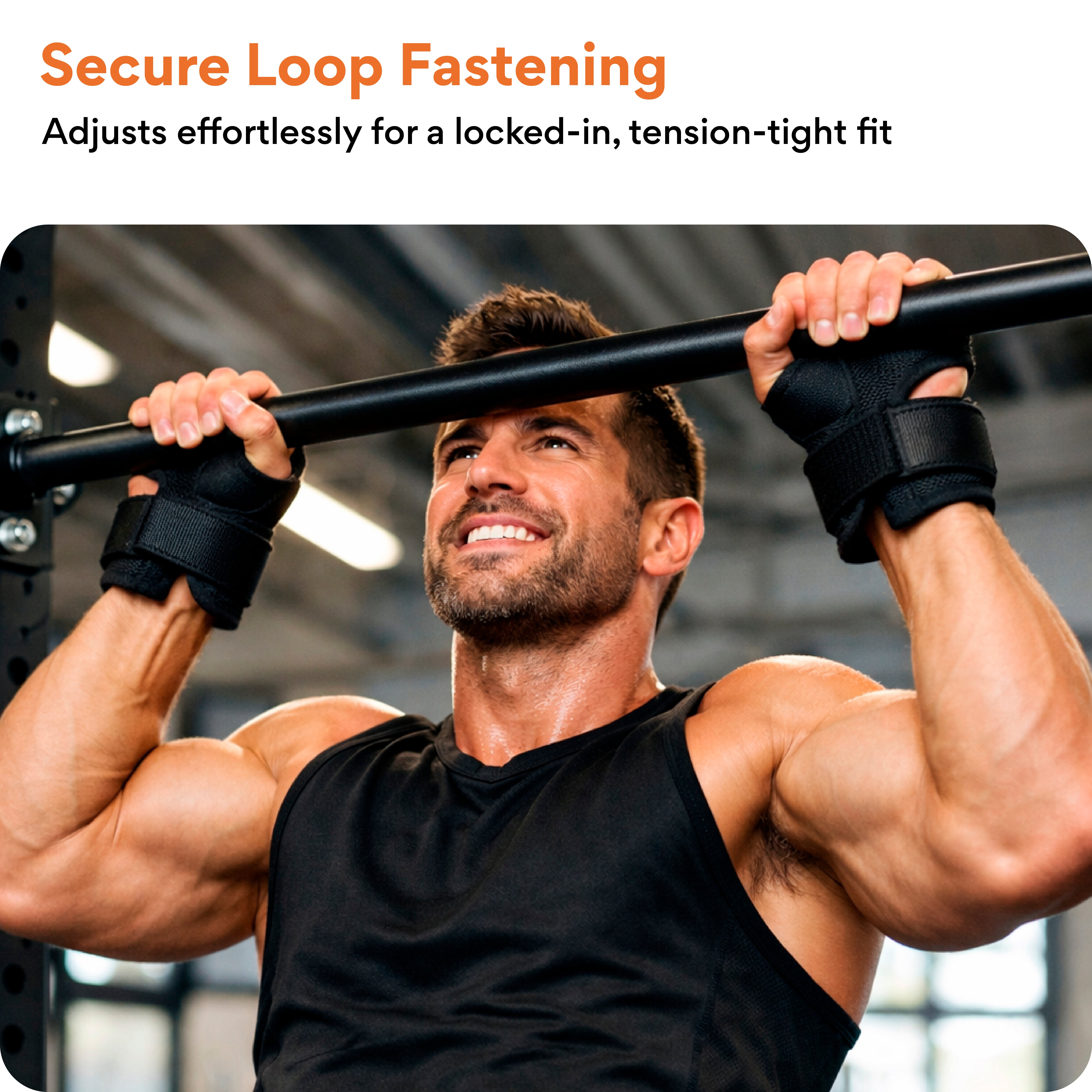 FOVERA Weight Lifting Straps | Anti-Slip Hand Grip Enhancer for Deadlifts, Rows & Pull Ups