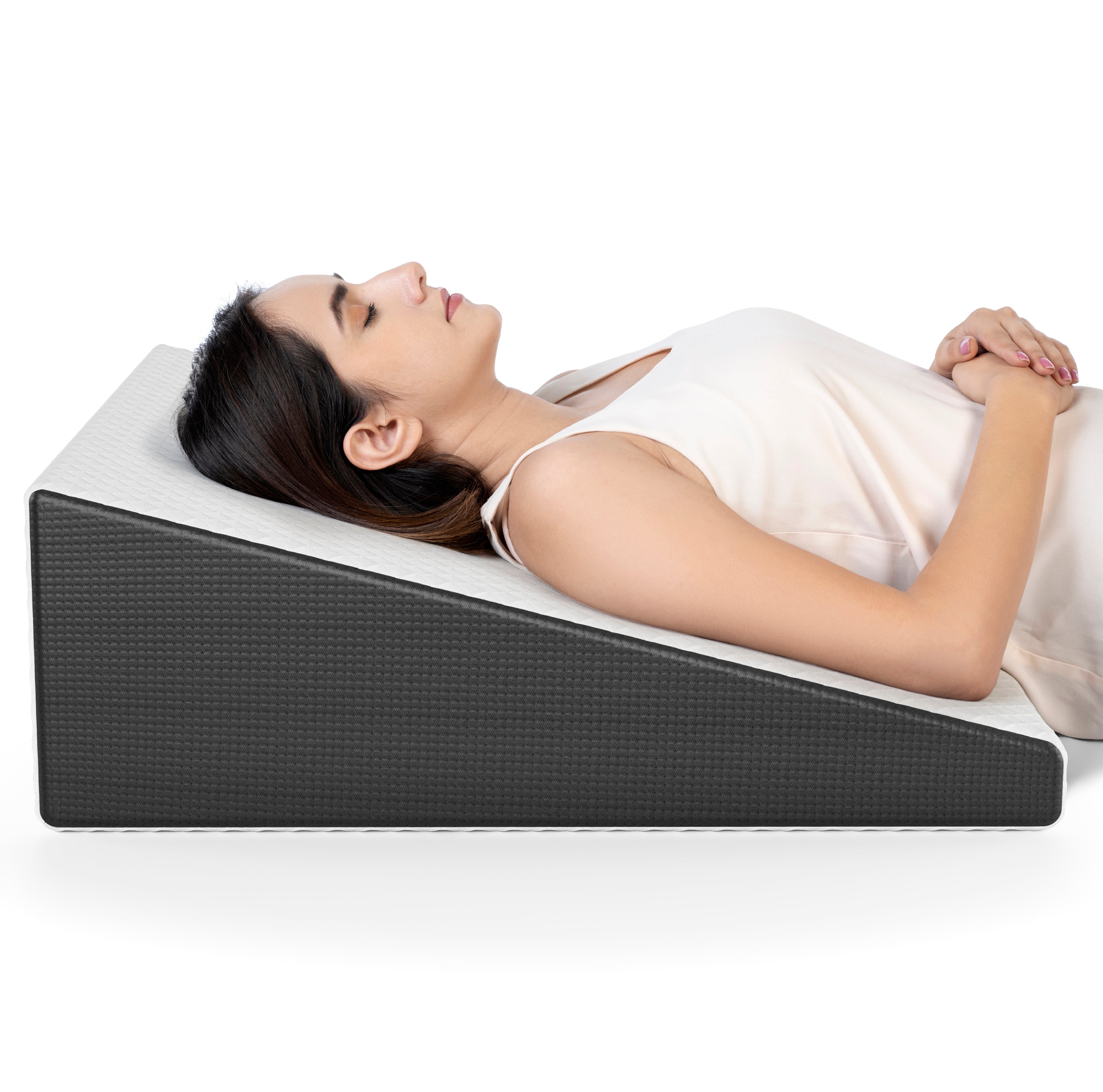 Multi Purpose Bed Wedge Pillow - Memory Foam Top