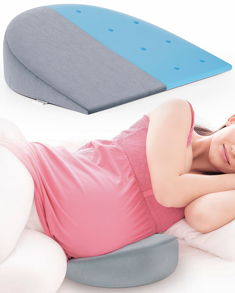 Cool Gel Memory Foam Pregnancy Pillow Wedge for Maternity