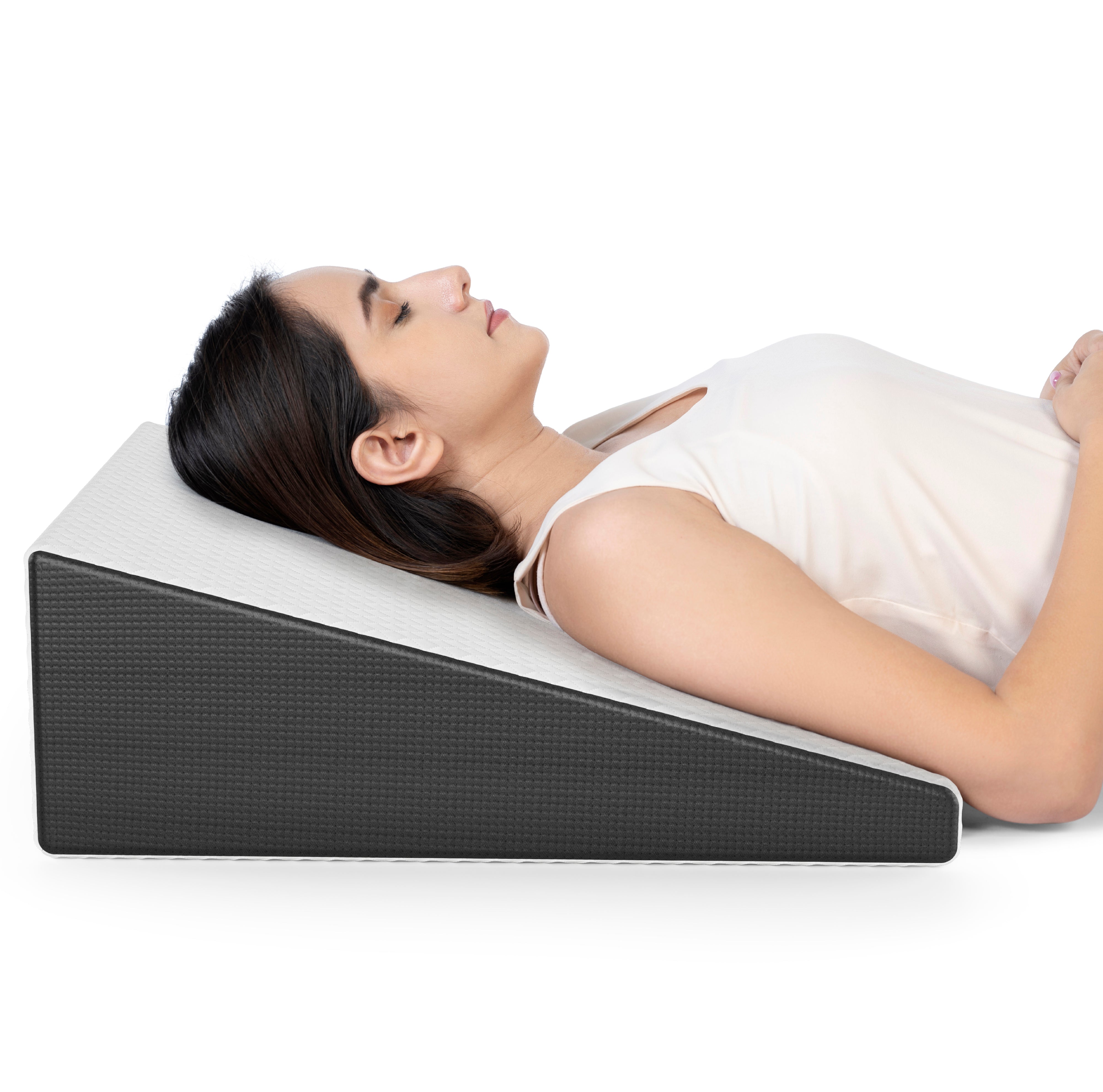 Multi Purpose Bed Wedge Pillow - Memory Foam Top