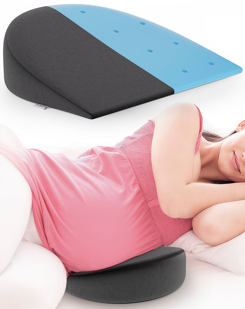 Cool Gel Memory Foam Pregnancy Pillow Wedge for Maternity