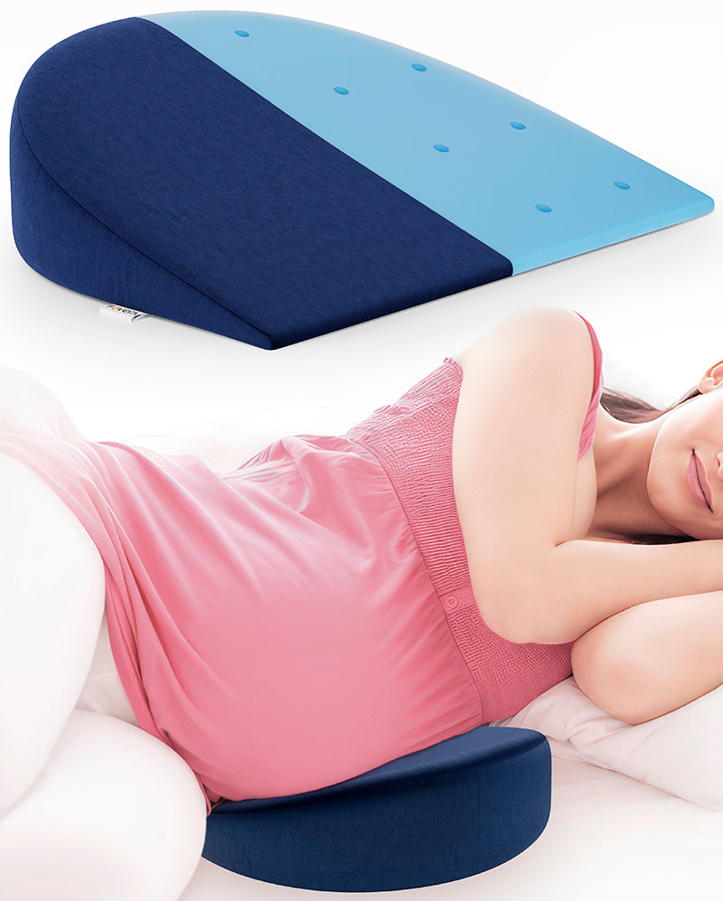 Cool Gel Memory Foam Pregnancy Pillow Wedge for Maternity