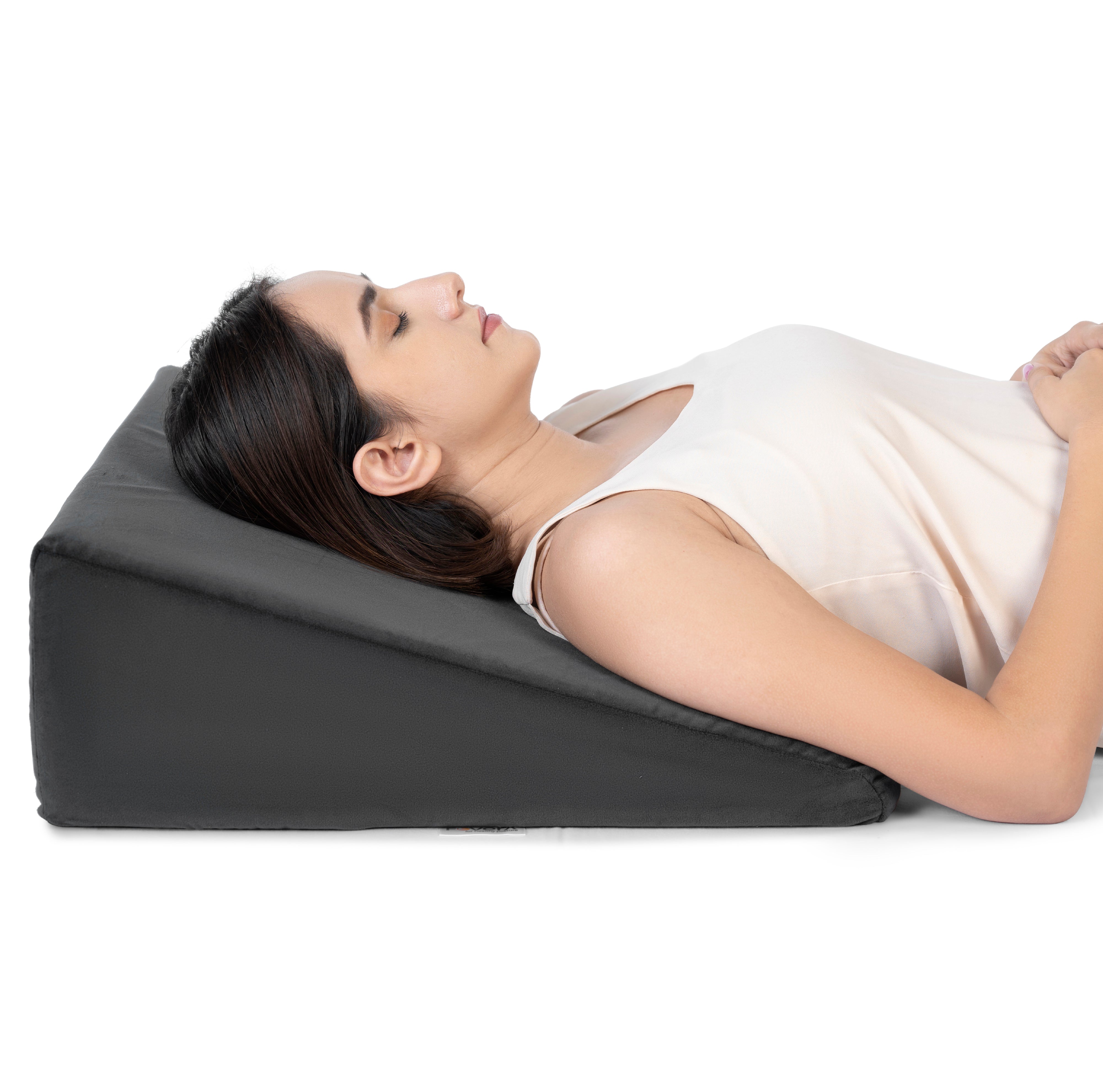 Multi Purpose Bed Wedge Pillow - Memory Foam Top
