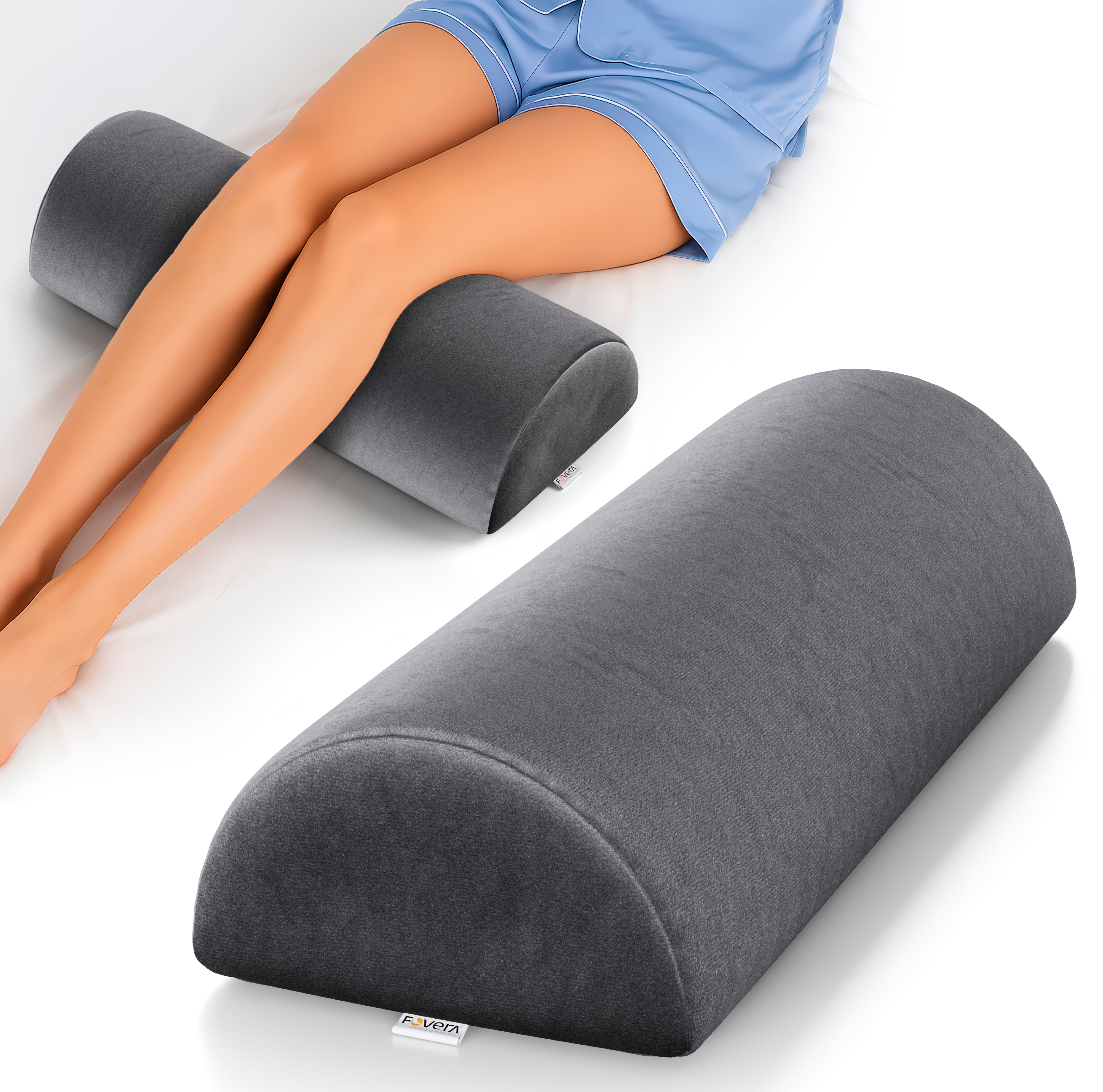 Half Moon Pillow with Memory Foam Top