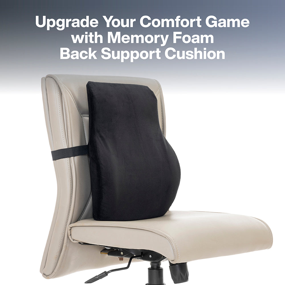 Cool Gel Memory Foam Large Back Support for Chair Car Seat – Fovera