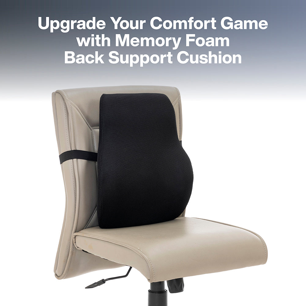 Cool Gel Memory Foam Large Back Support for Chair Car Seat – Fovera