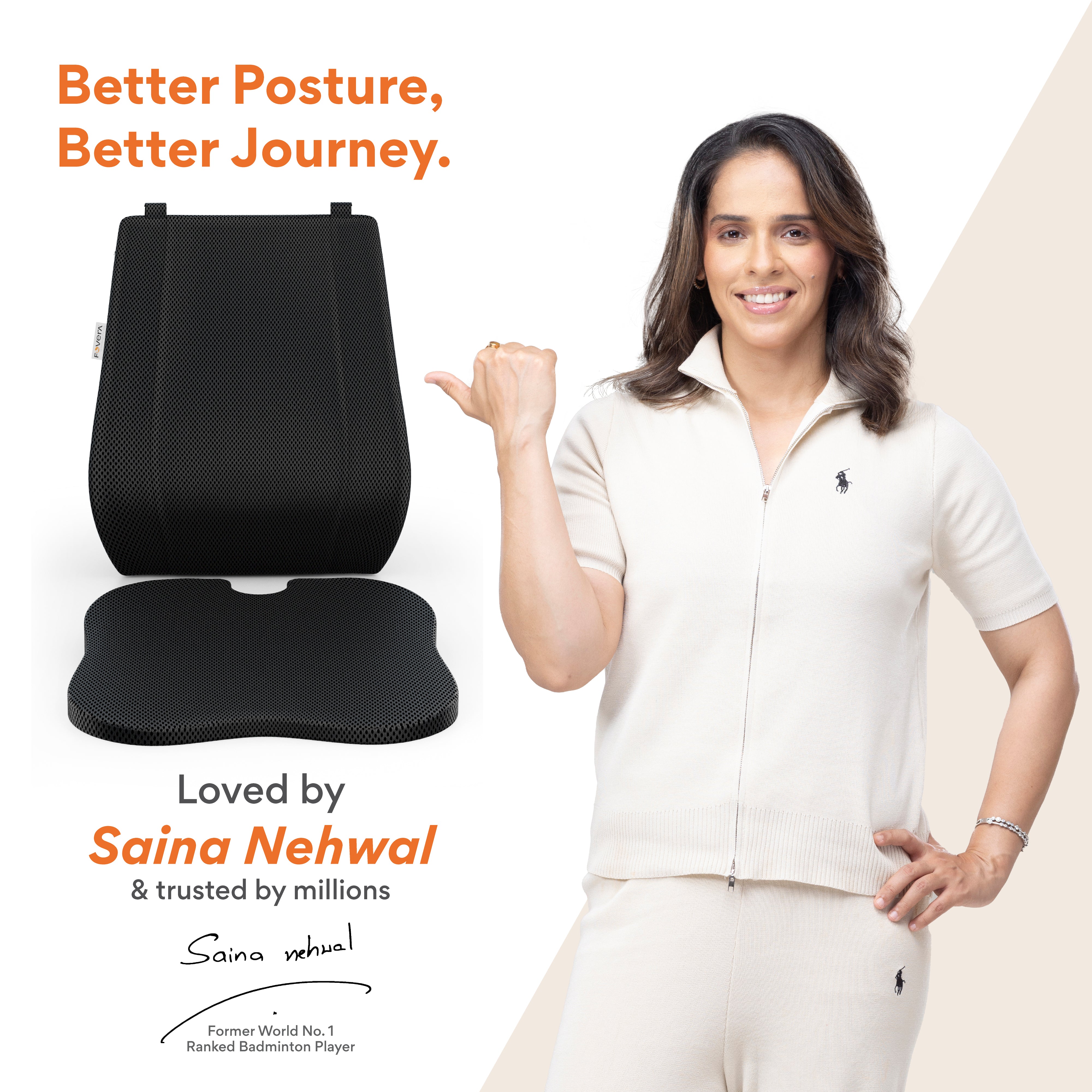 Cool Gel Memory Foam Car Back & Seat Cushion Combo for Long Drive & Daily Commute