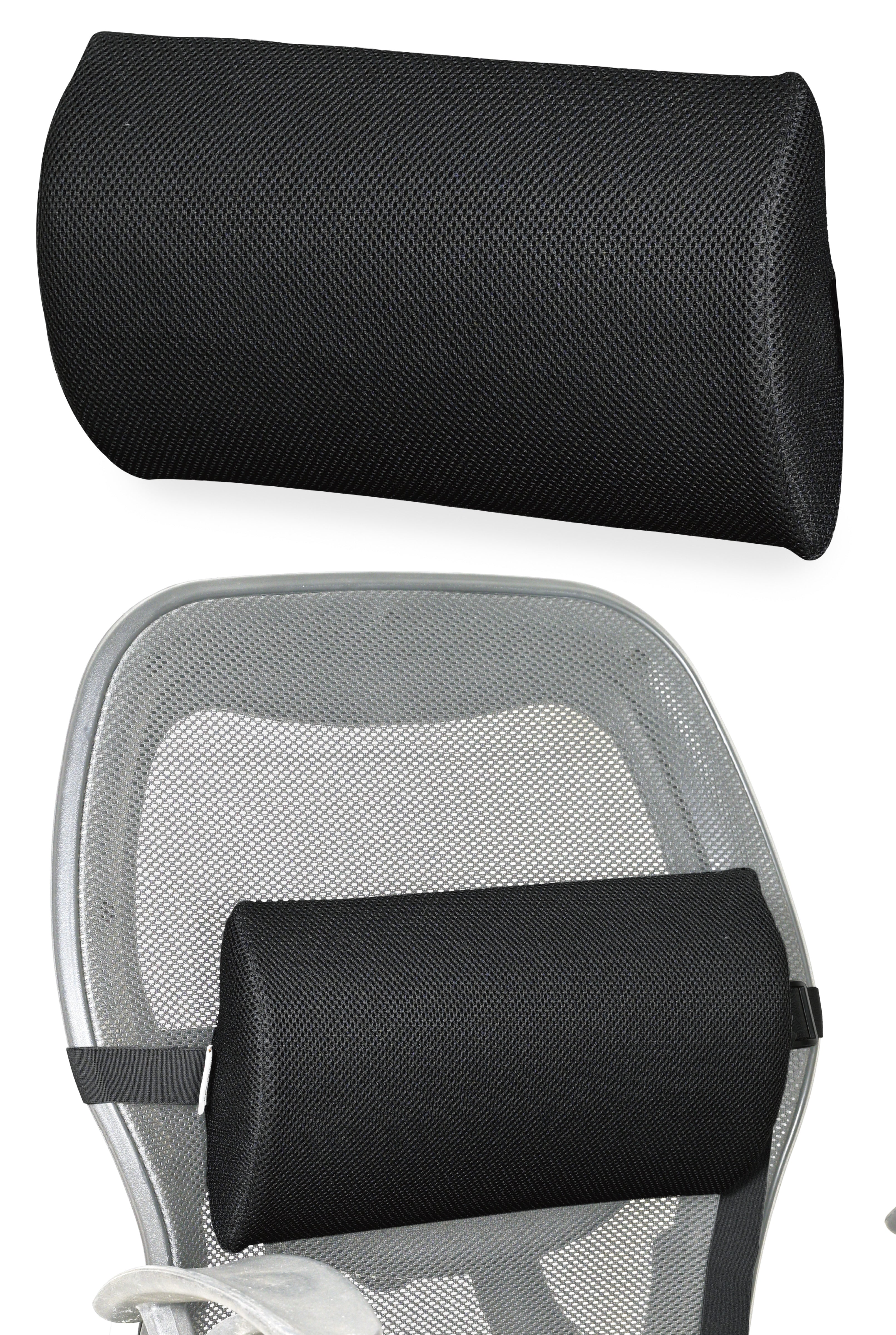 Lumbar Support Roll for Back Pain Relief - Versatile Cushion for Office, Car, and Travel with Adjustable Strap, Provides Ideal Lumbar, Back Support & Posture Correction