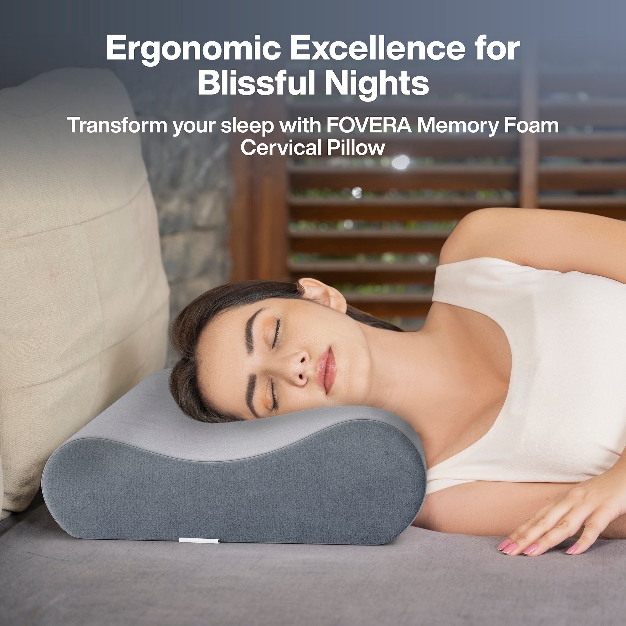 FOVERA Orthopedic Soft Contour Cervical Pillow