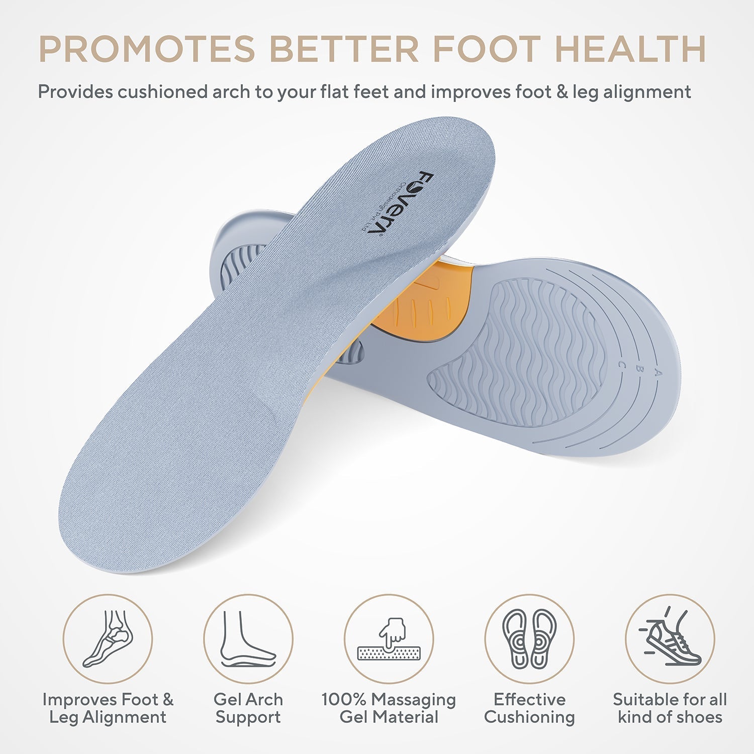 Arch Support Gel Insole Pair