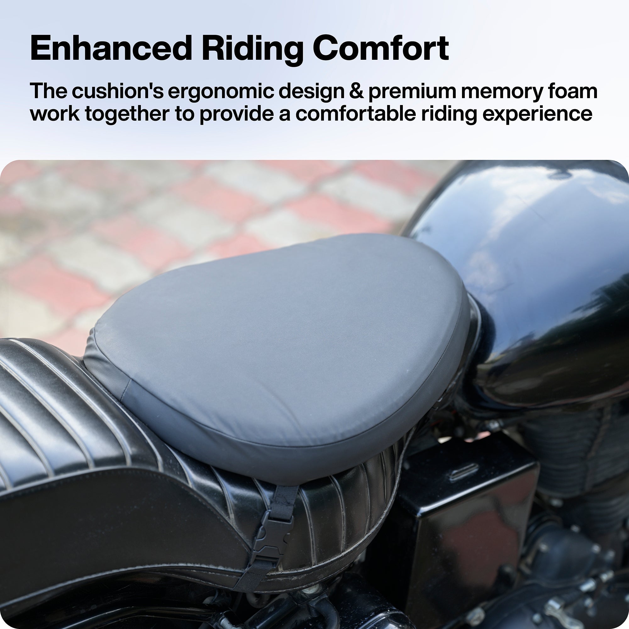 Memory Foam Motorcycle Seat Cushion