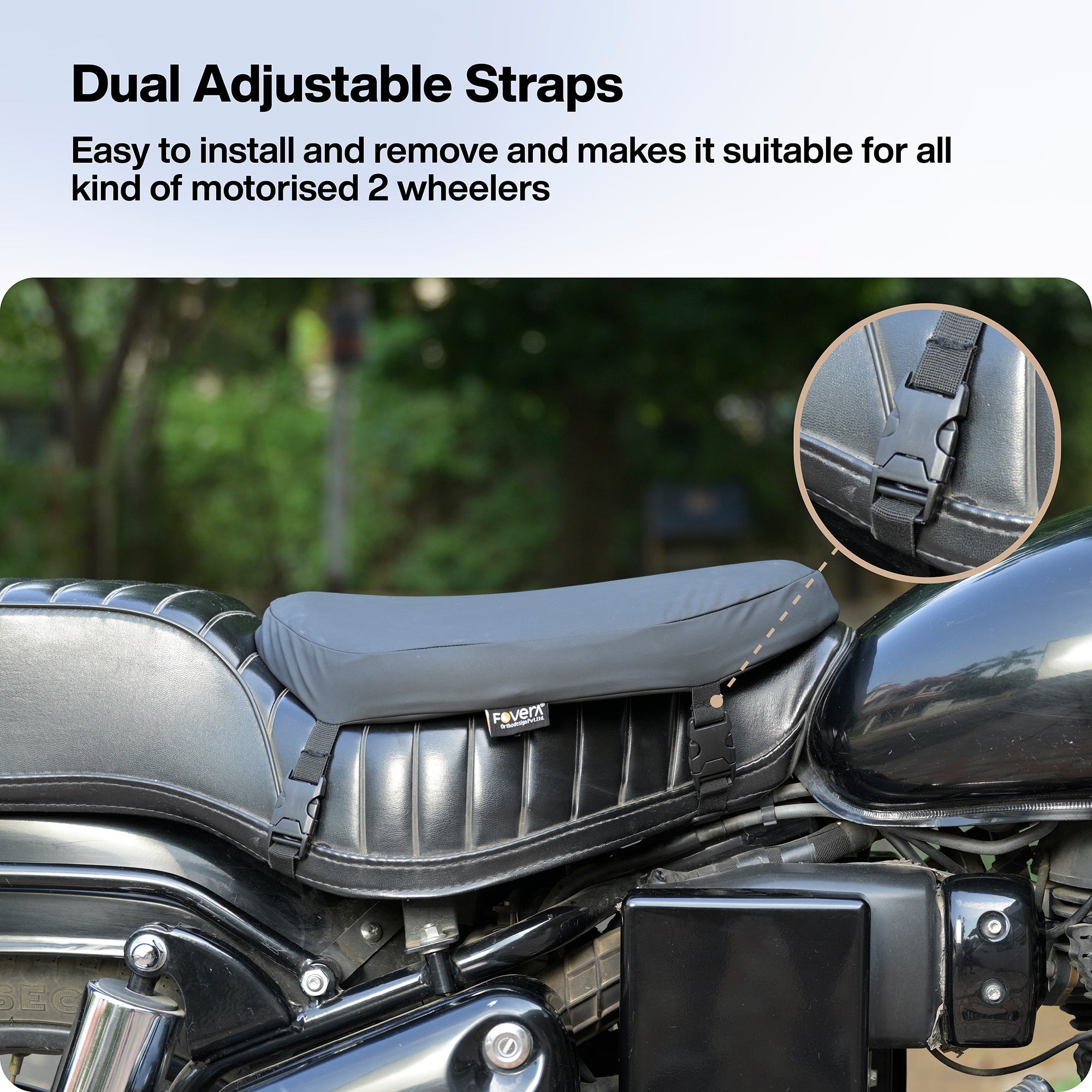 Memory Foam Motorcycle Seat Cushion