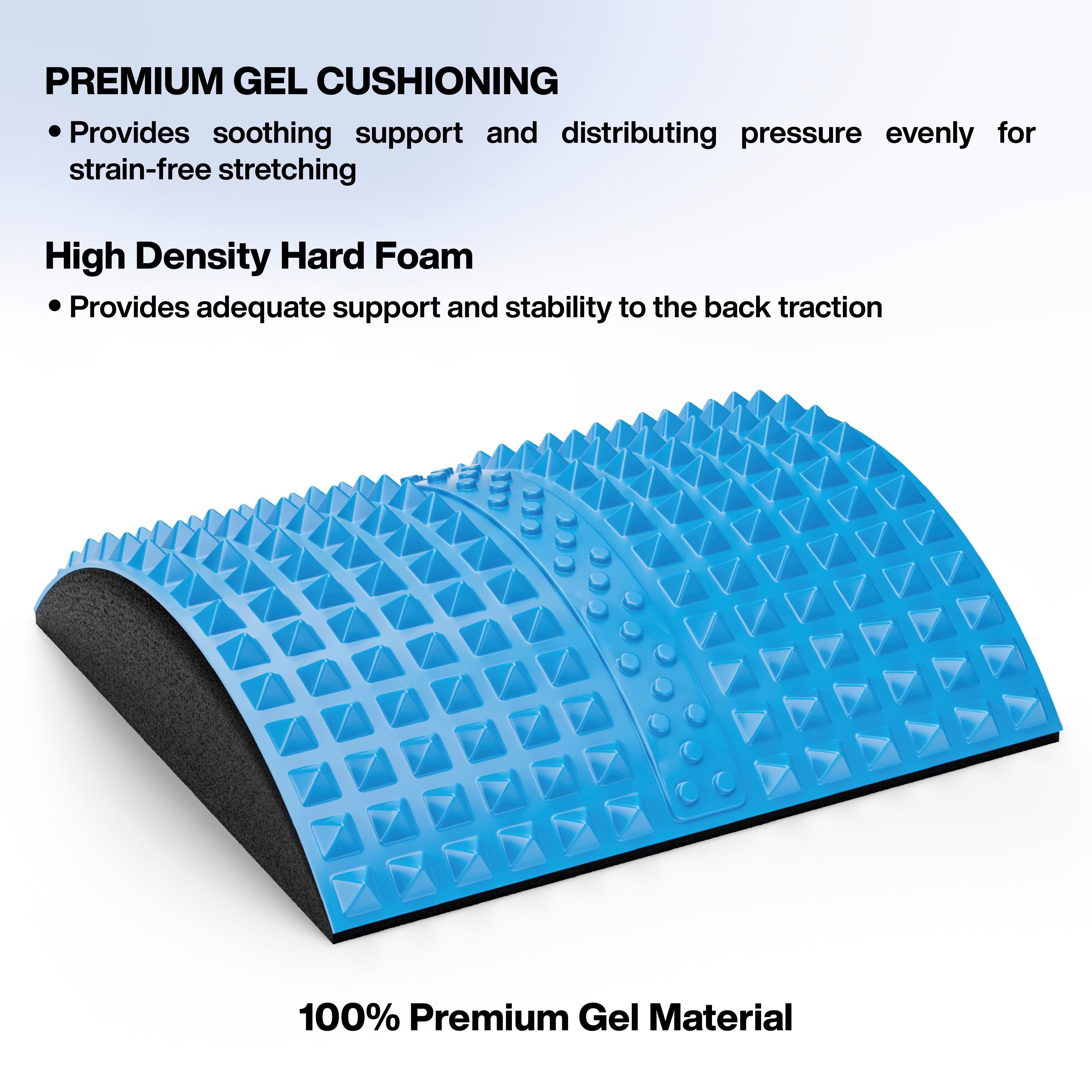 Gel Back Traction Lumbar Stretcher for Upper & Lower Muscle Pain Relief