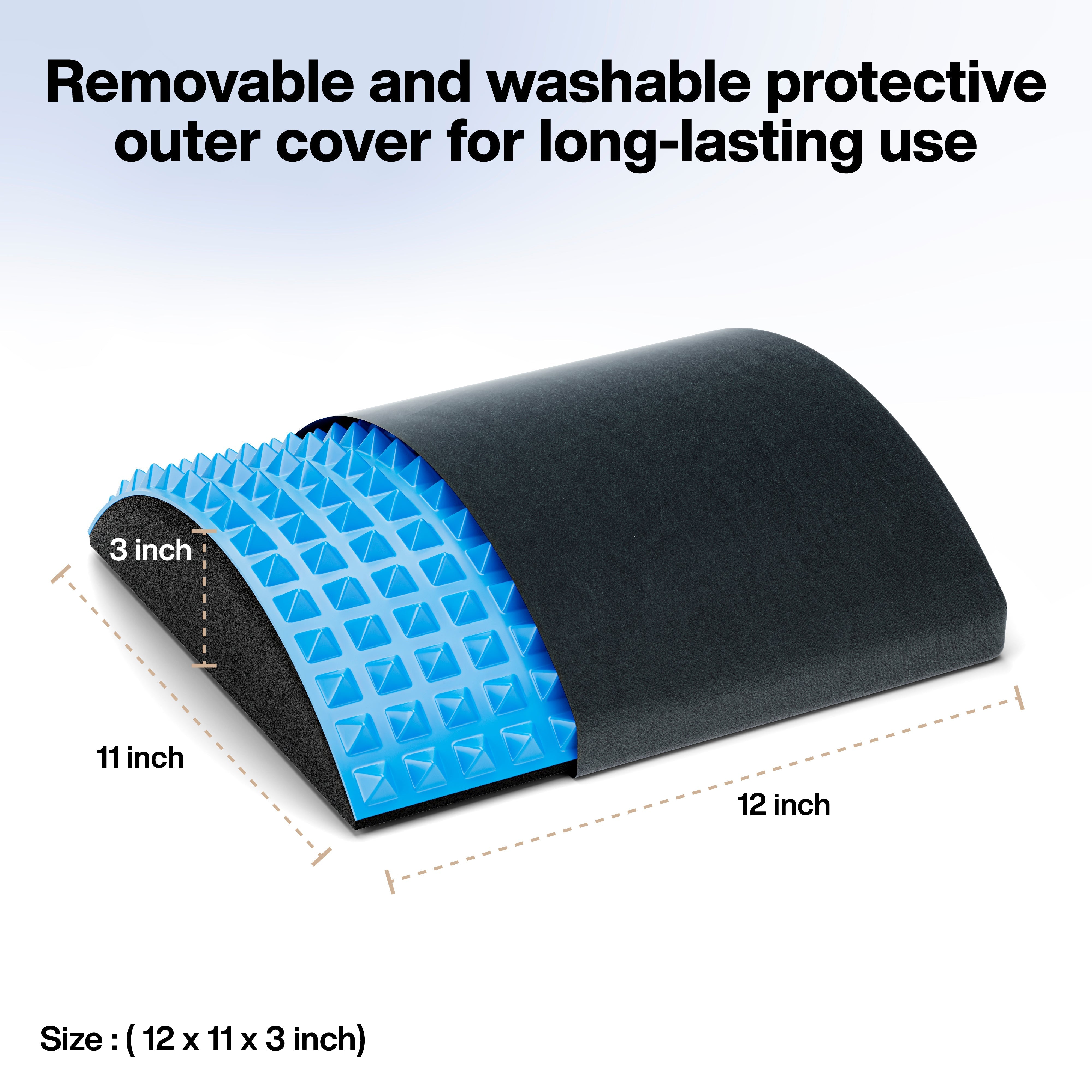 Gel Back Traction Lumbar Stretcher for Upper & Lower Muscle Pain Relief