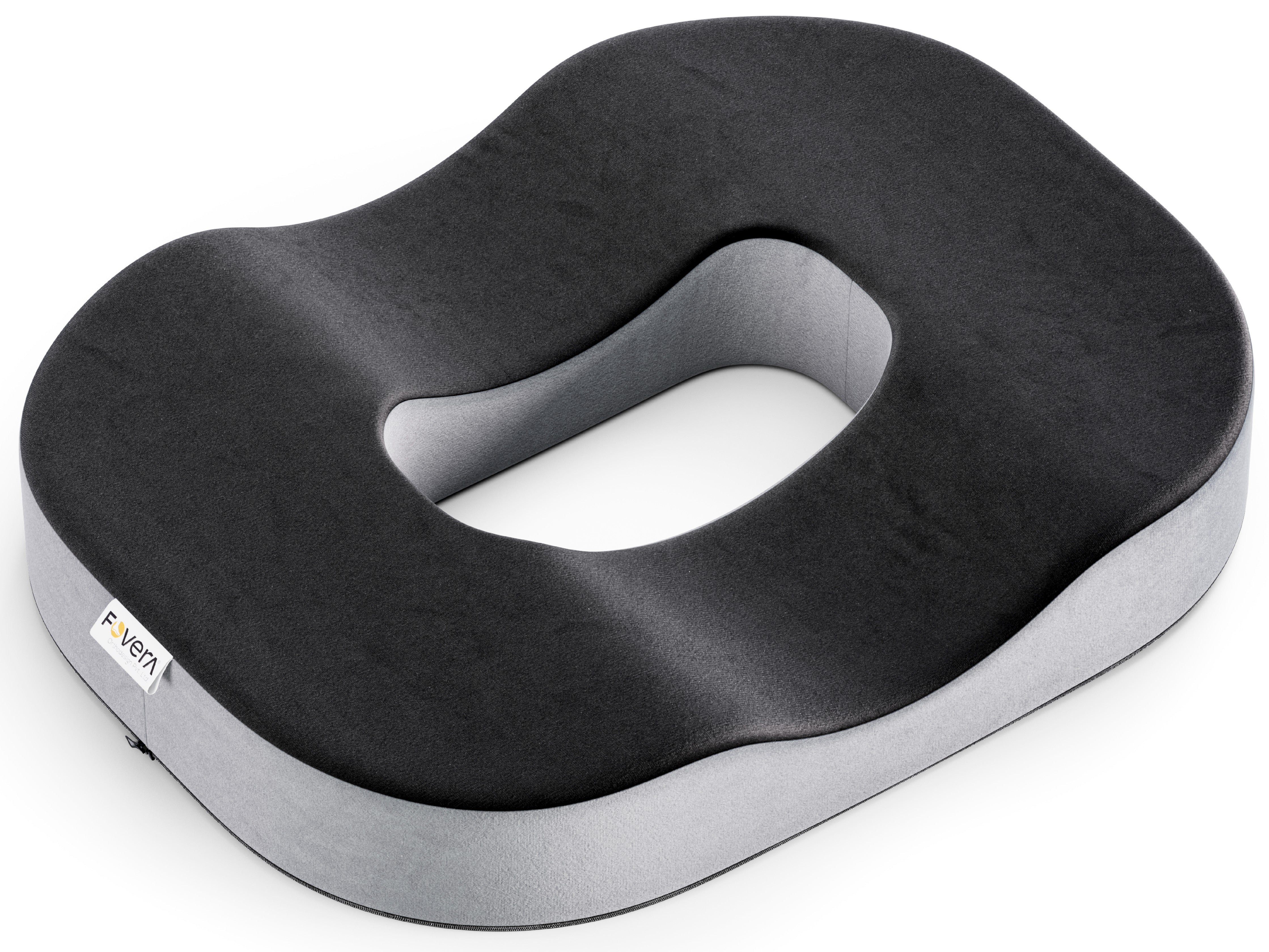 FOVERA Orthopedic Memory Foam Donut Seat Cushion Pillow for Piles