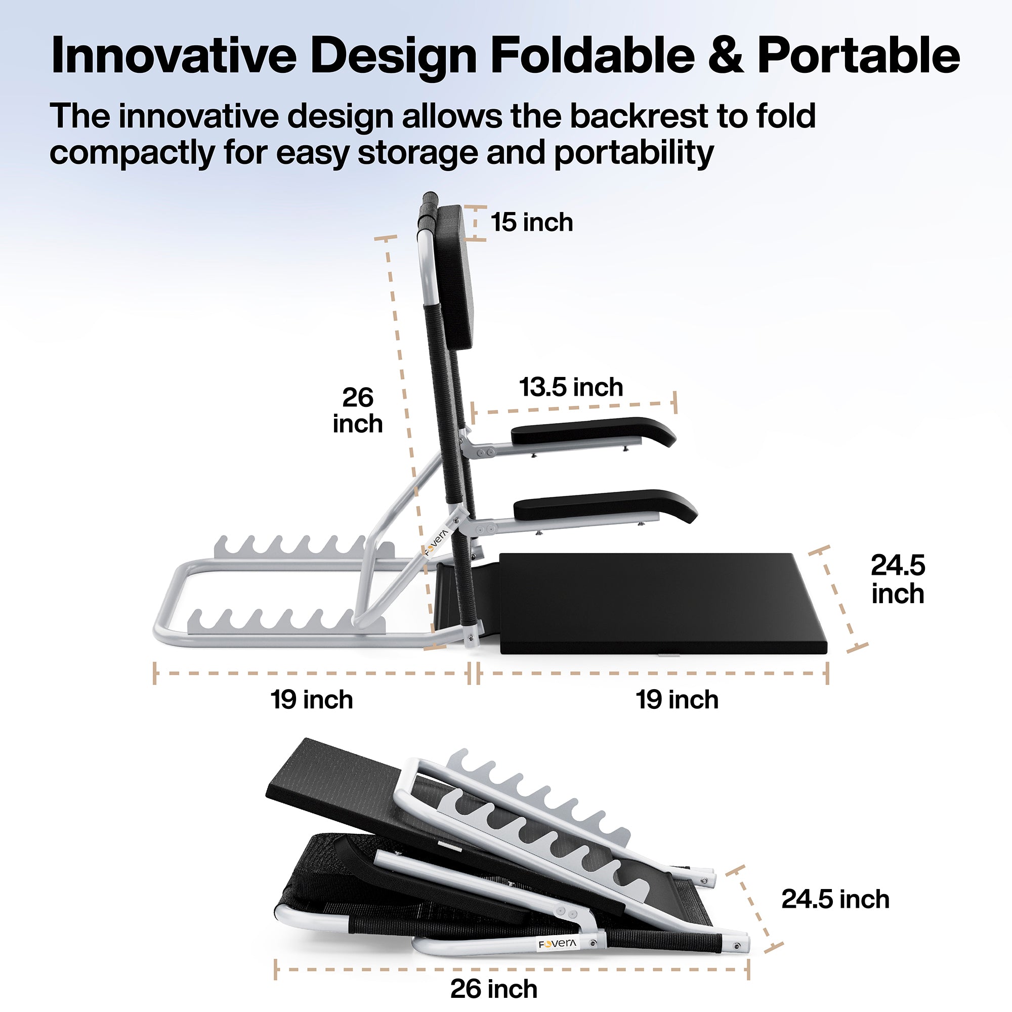 Adjustable Hospital Back Support for Bed with Arm Rest (Advanced)