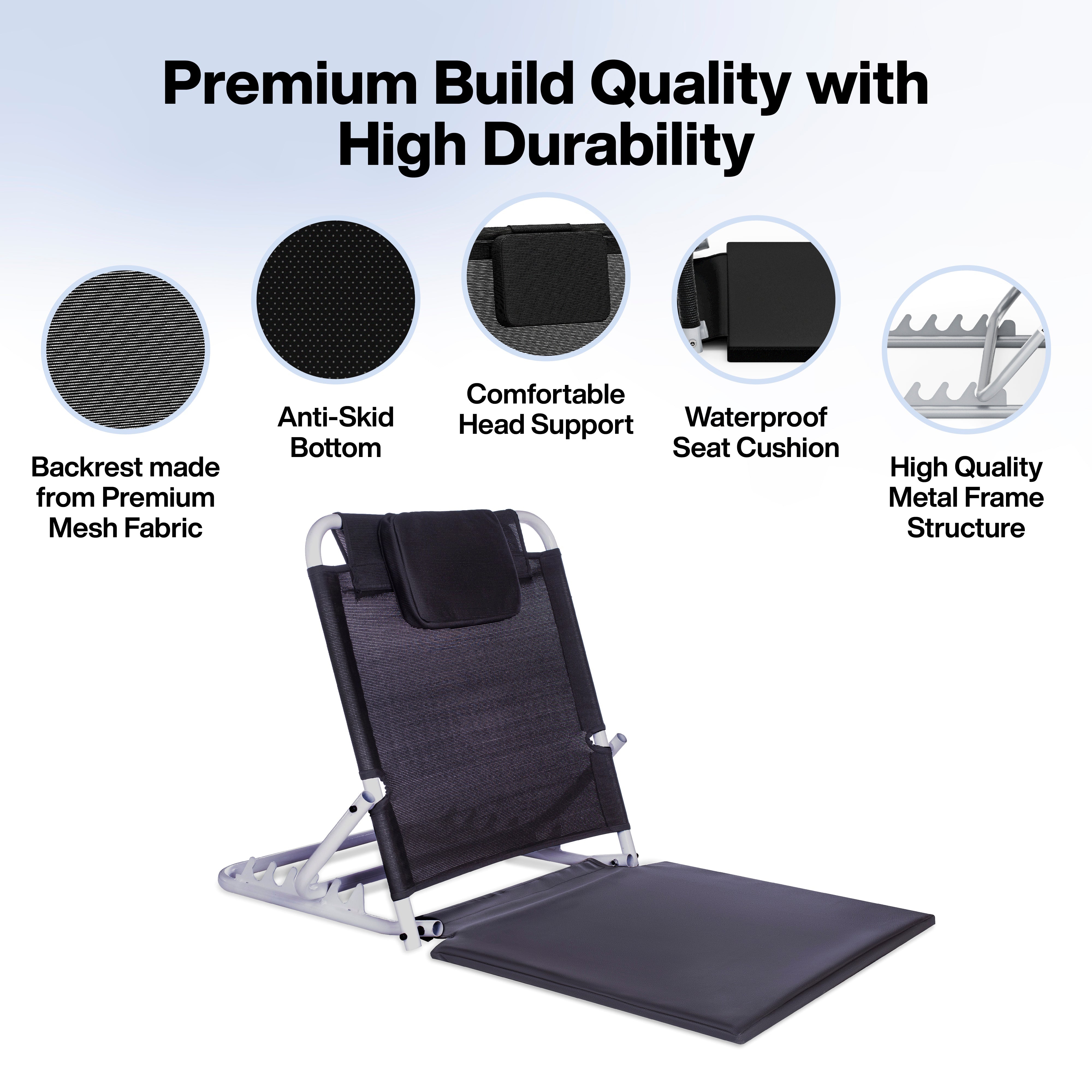 Adjustable Hospital Back Support for Bed (Classic)