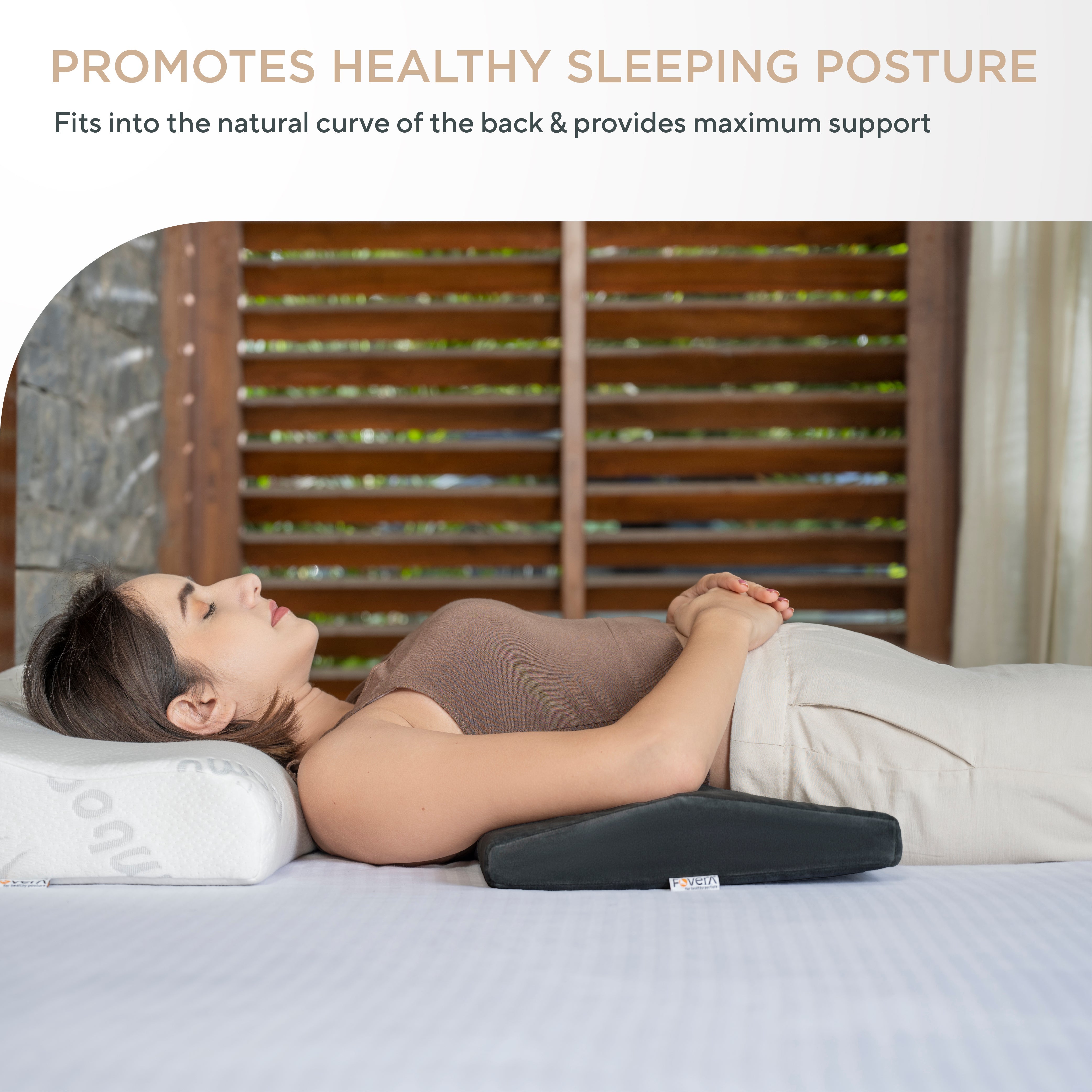 Lumbar Pillow for Sleeping - Back Pain, Nerve Pain, Pregnancy, and Hip Pain Relief