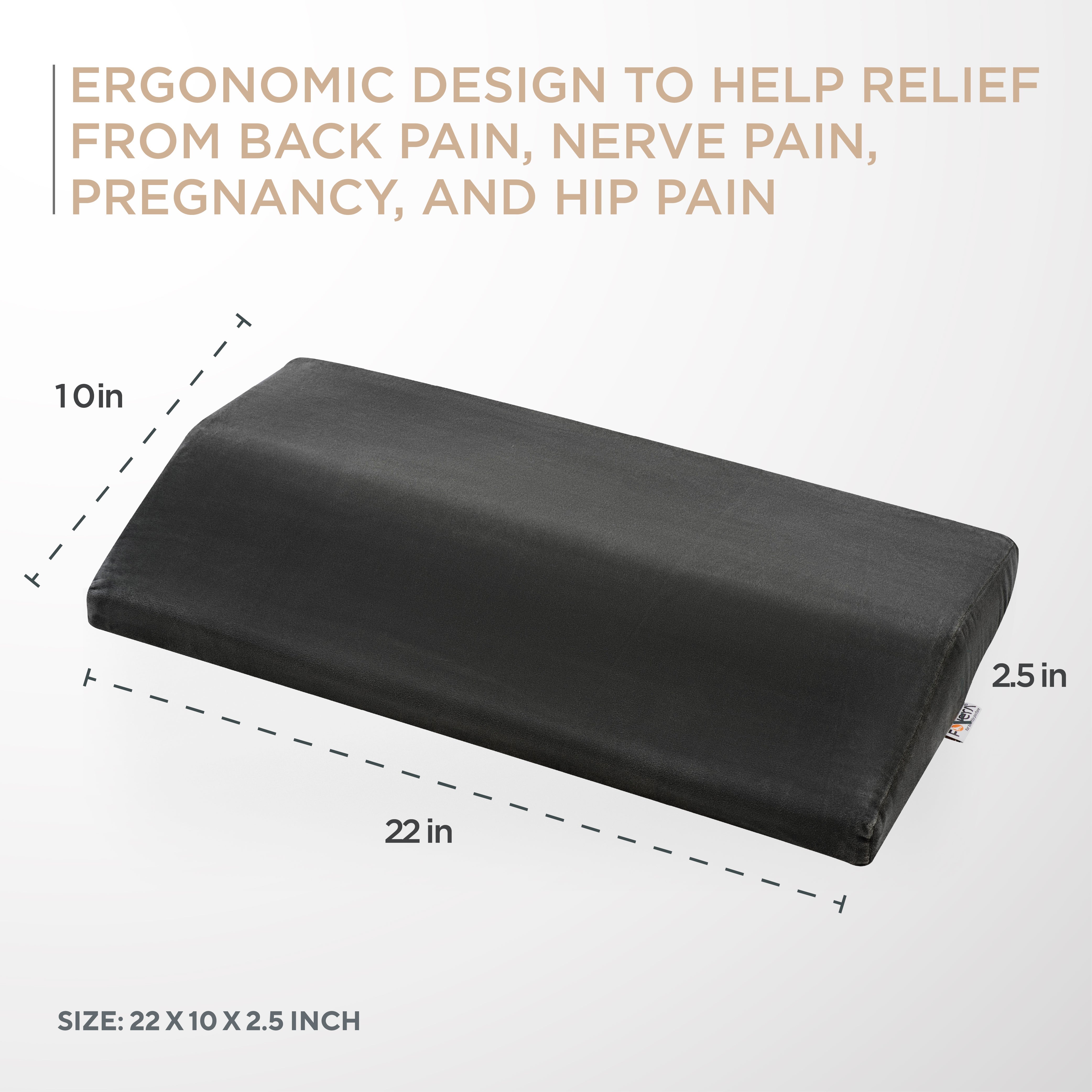 Lumbar Pillow for Sleeping - Back Pain, Nerve Pain, Pregnancy, and Hip Pain Relief
