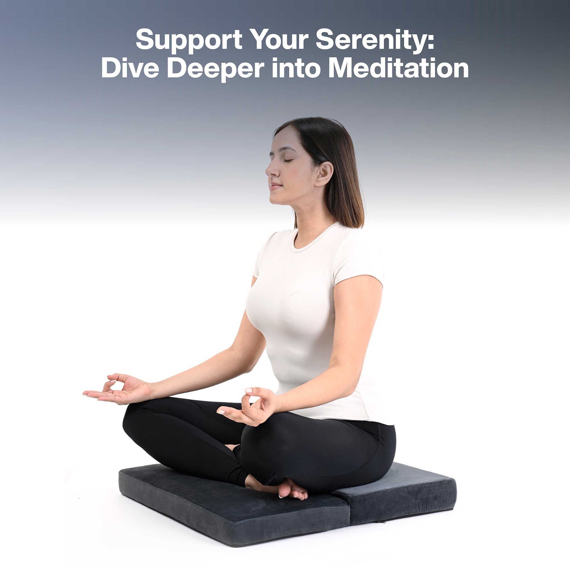 Foldable Portable Large Size Meditation Cushion (Flat)