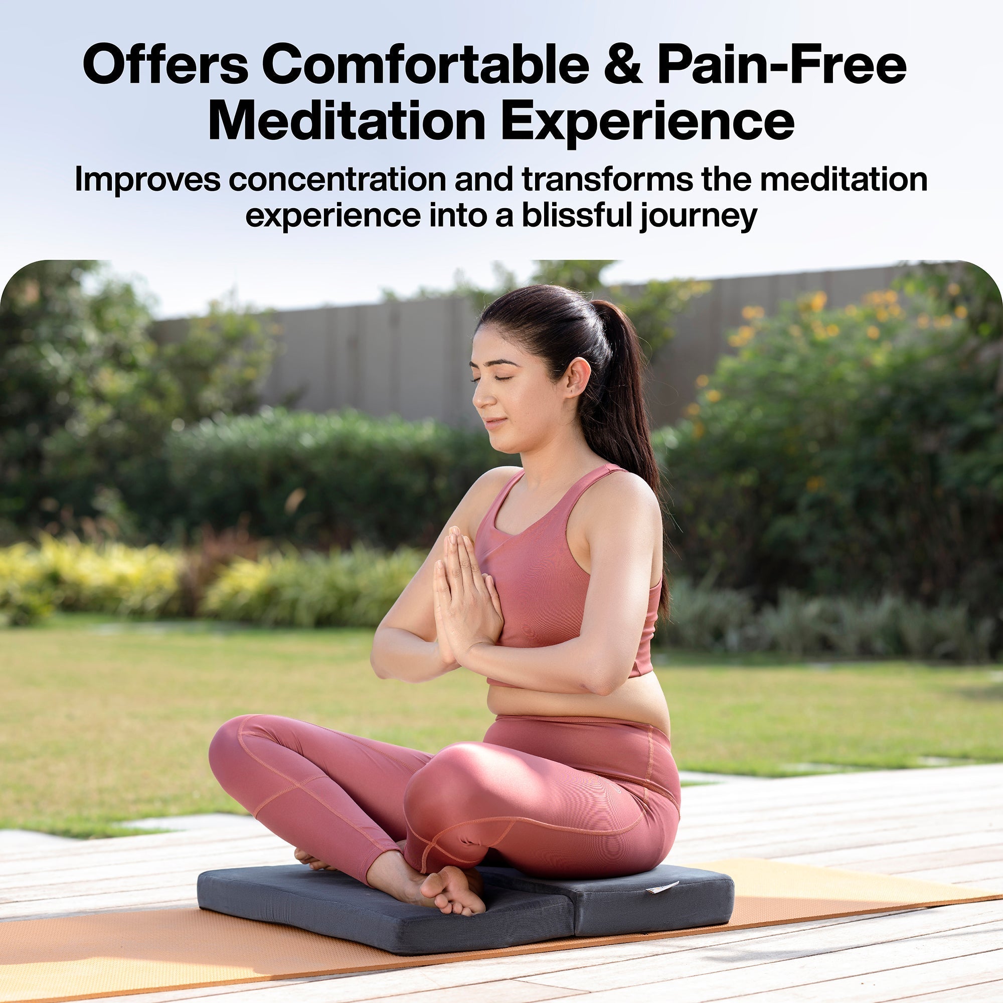 Foldable Portable Large Size Meditation Cushion (Flat)