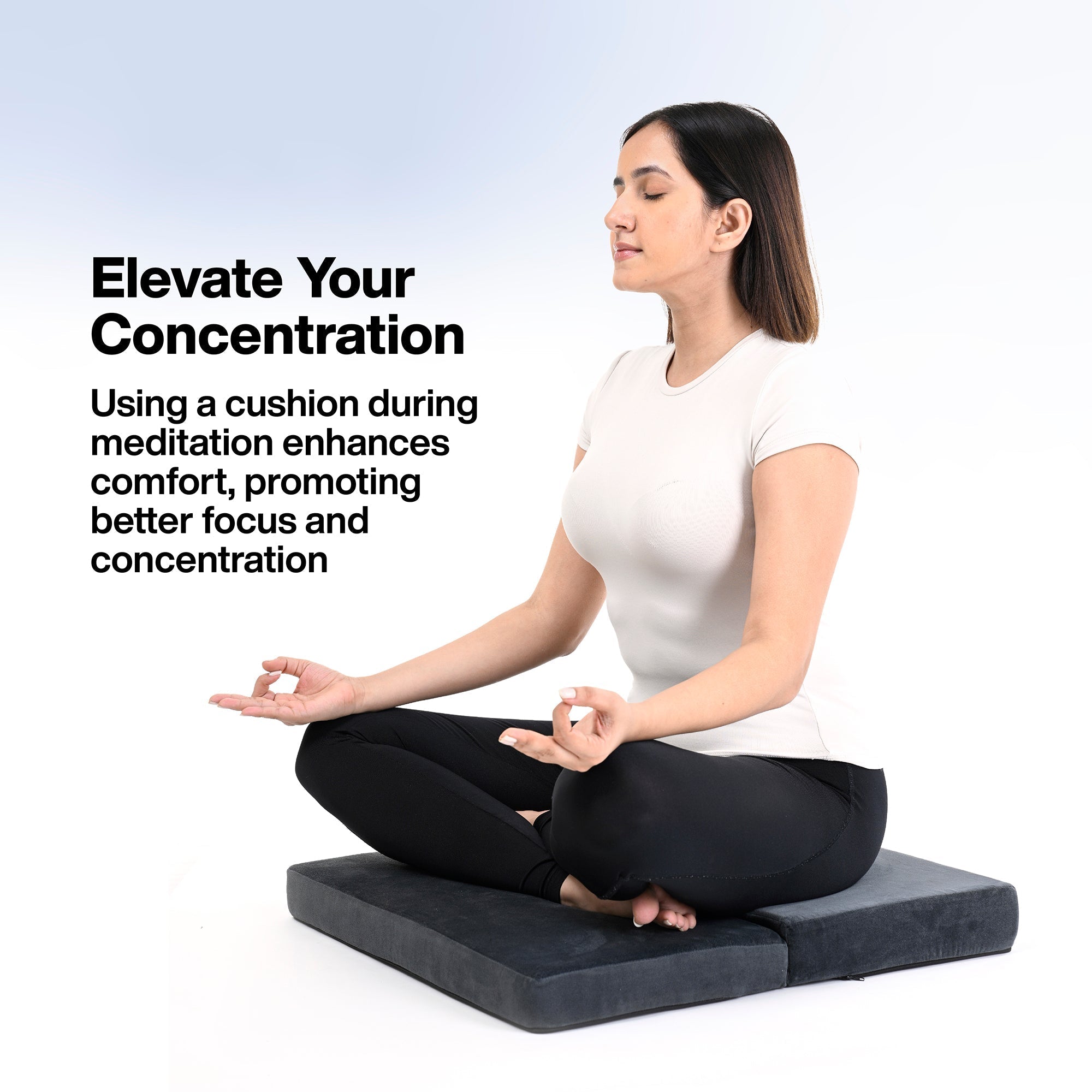 Foldable Portable Large Size Meditation Cushion (Flat)