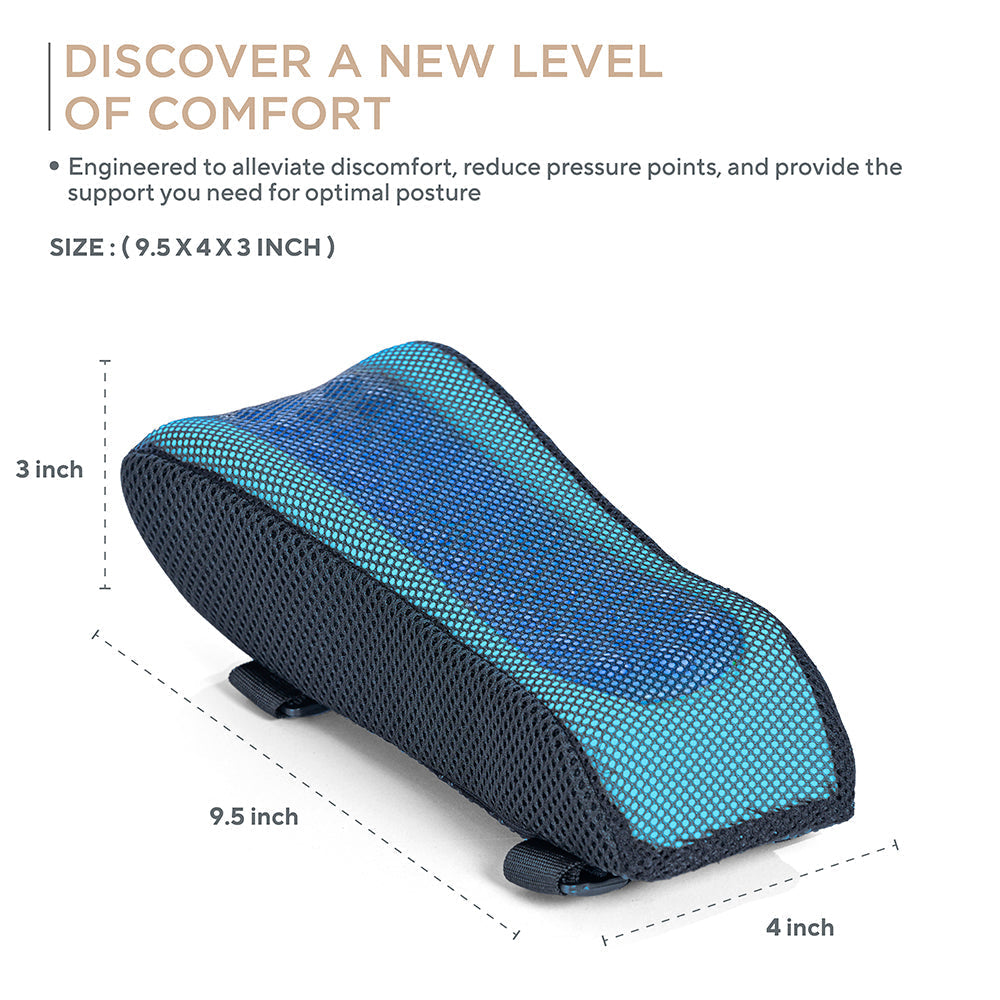 Gel and Memory Foam Armrest Pads for Office & Gaming Chair