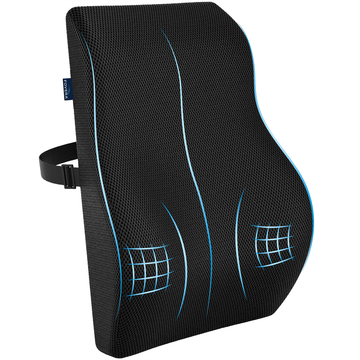 Memory Foam Large Back Support for Chair & Car Seat
