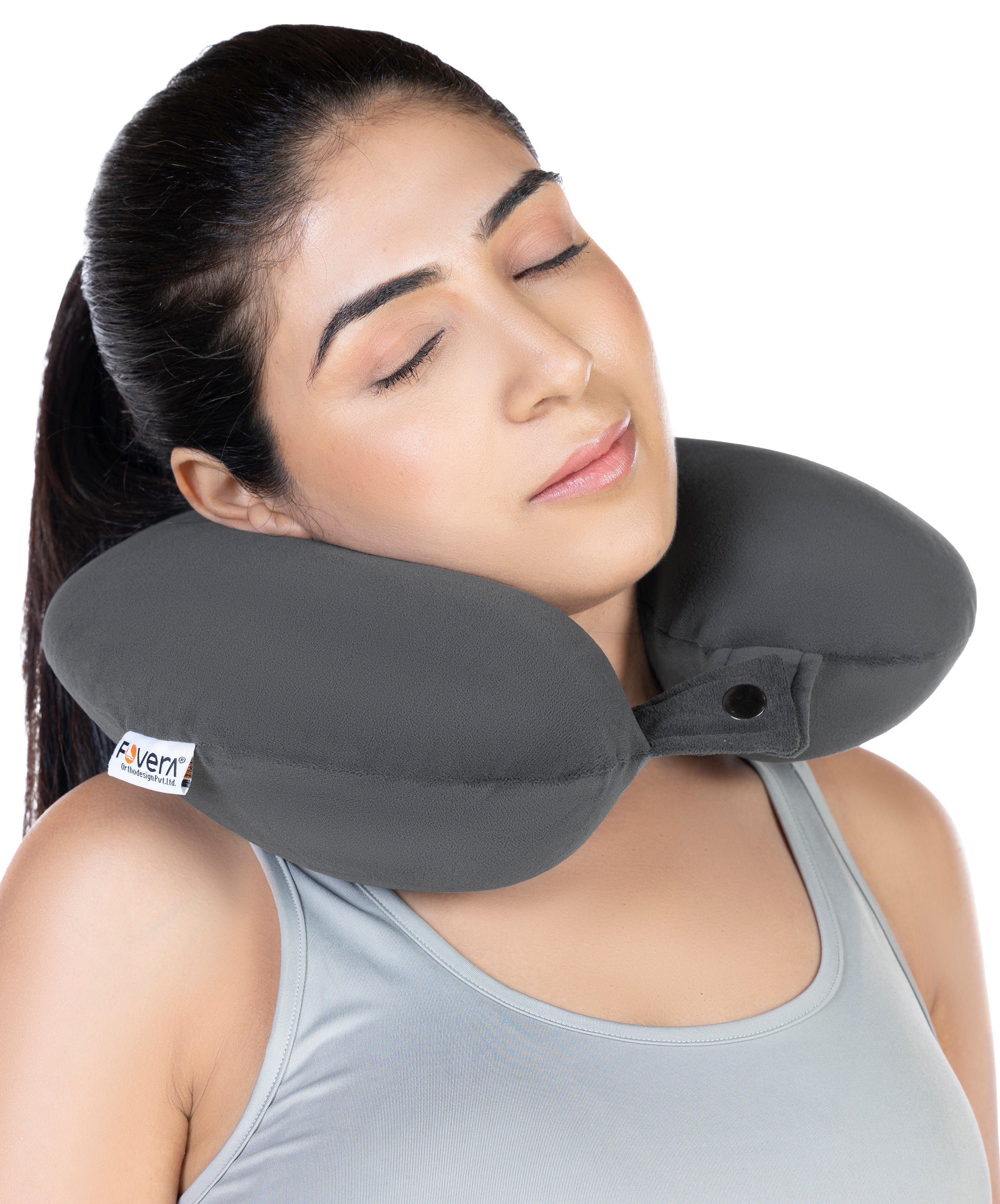 Memory Foam Neck Rest Pillow for Neck Support for Resting in Flight, Car, Train & Bus
