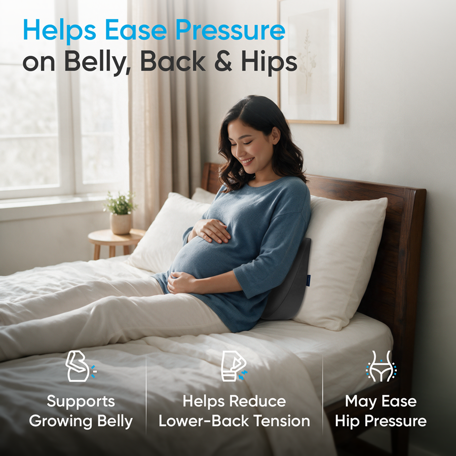 Memory Foam Pregnancy Pillow Wedge for Maternity