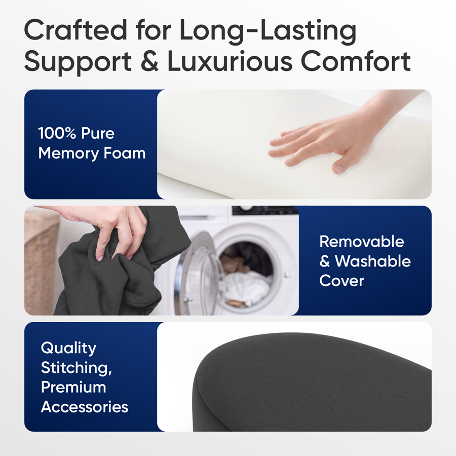 Memory Foam Pregnancy Pillow Wedge for Maternity