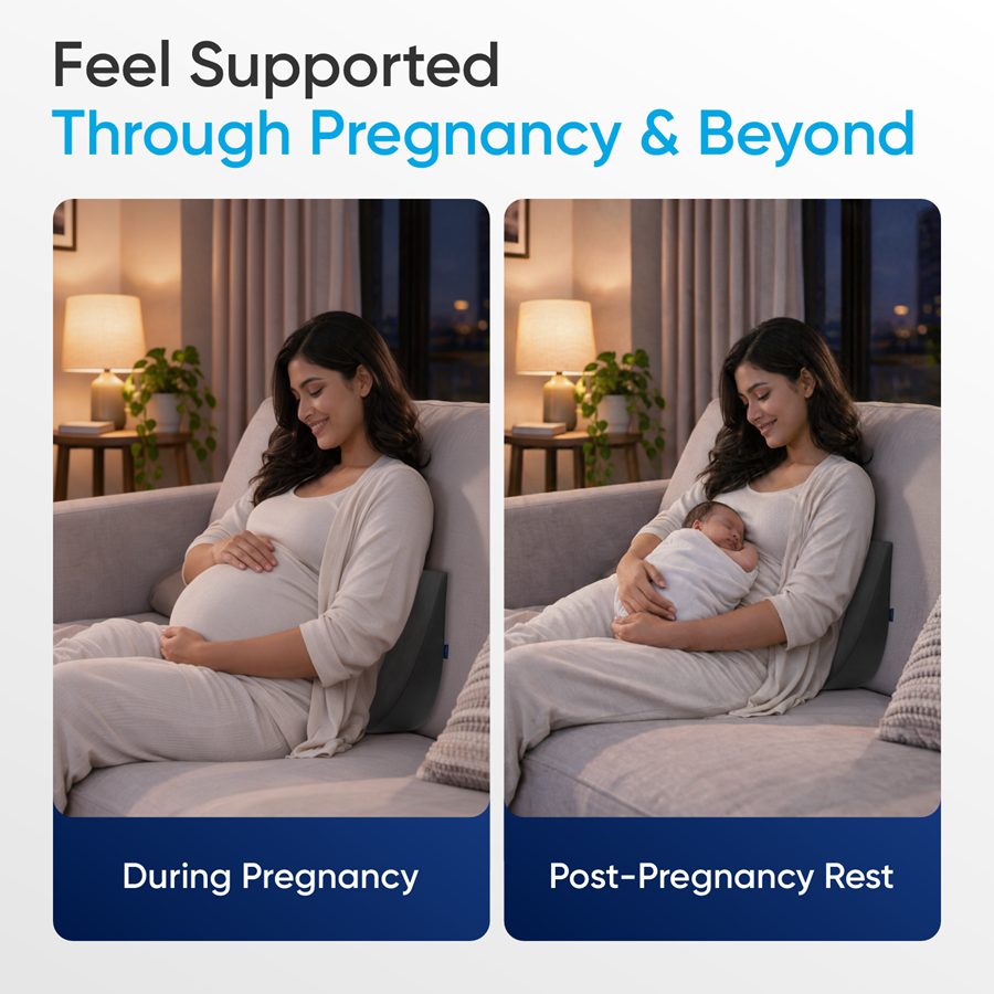 Memory Foam Pregnancy Pillow Wedge for Maternity