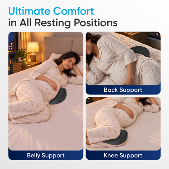 Memory Foam Pregnancy Pillow Wedge for Maternity
