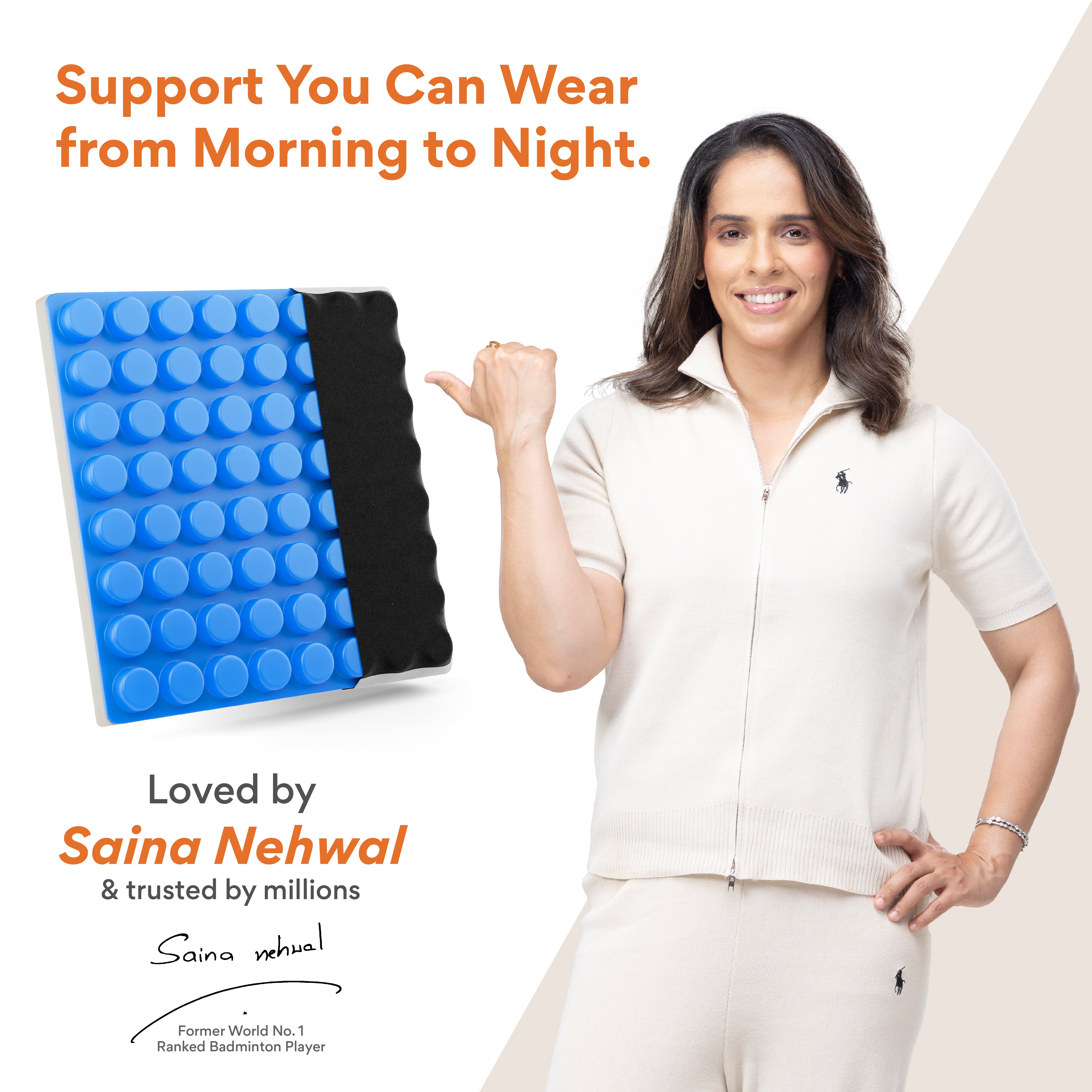 Premium Gel Seat Cushion - Prevents Pressure Sores, Sciatica & Coccyx/Tailbone Pain