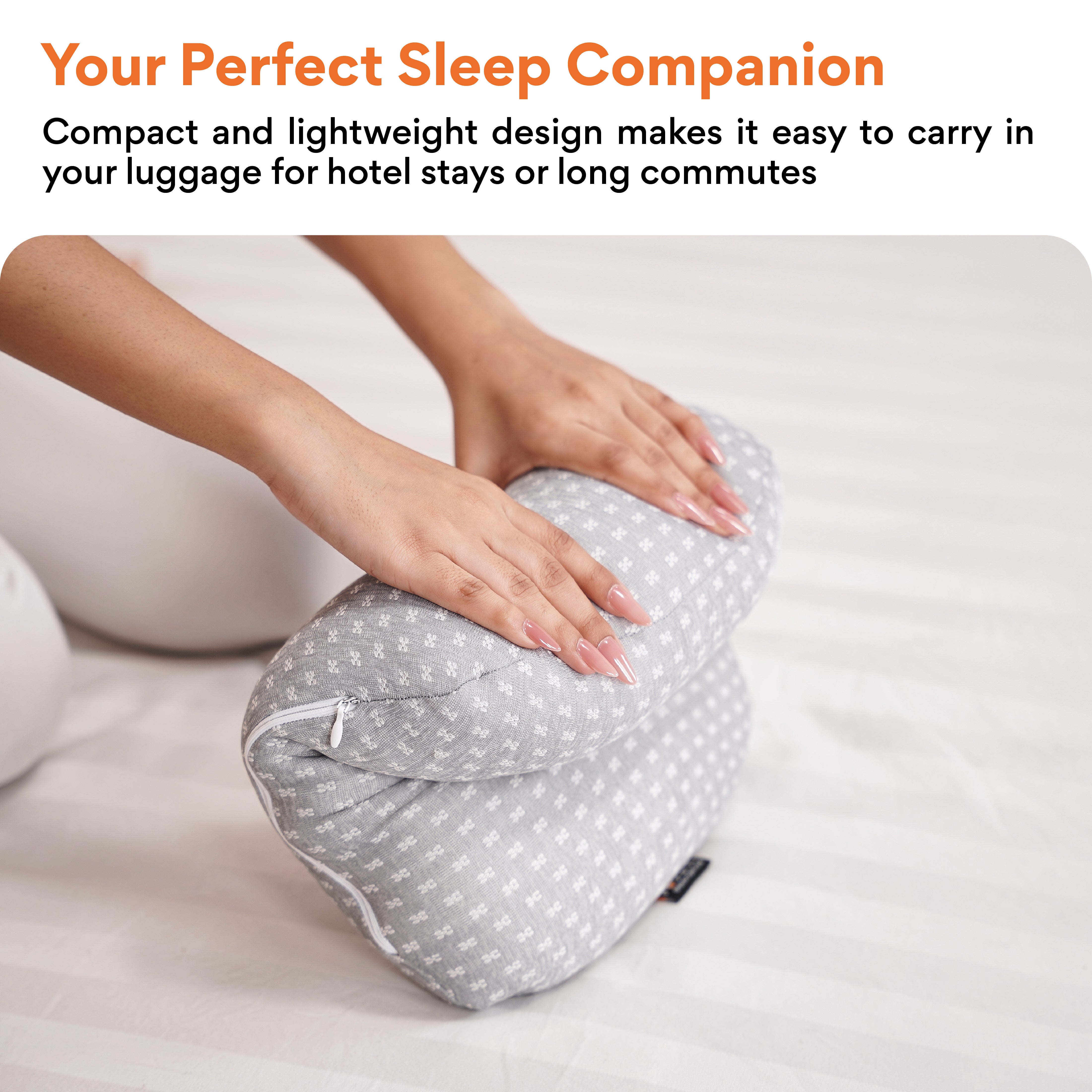 FOVERA Ear Piercing Pillow for Side Sleepers with Ear Hole | Relief from Ear Pain, CNH, Ear Inflammation