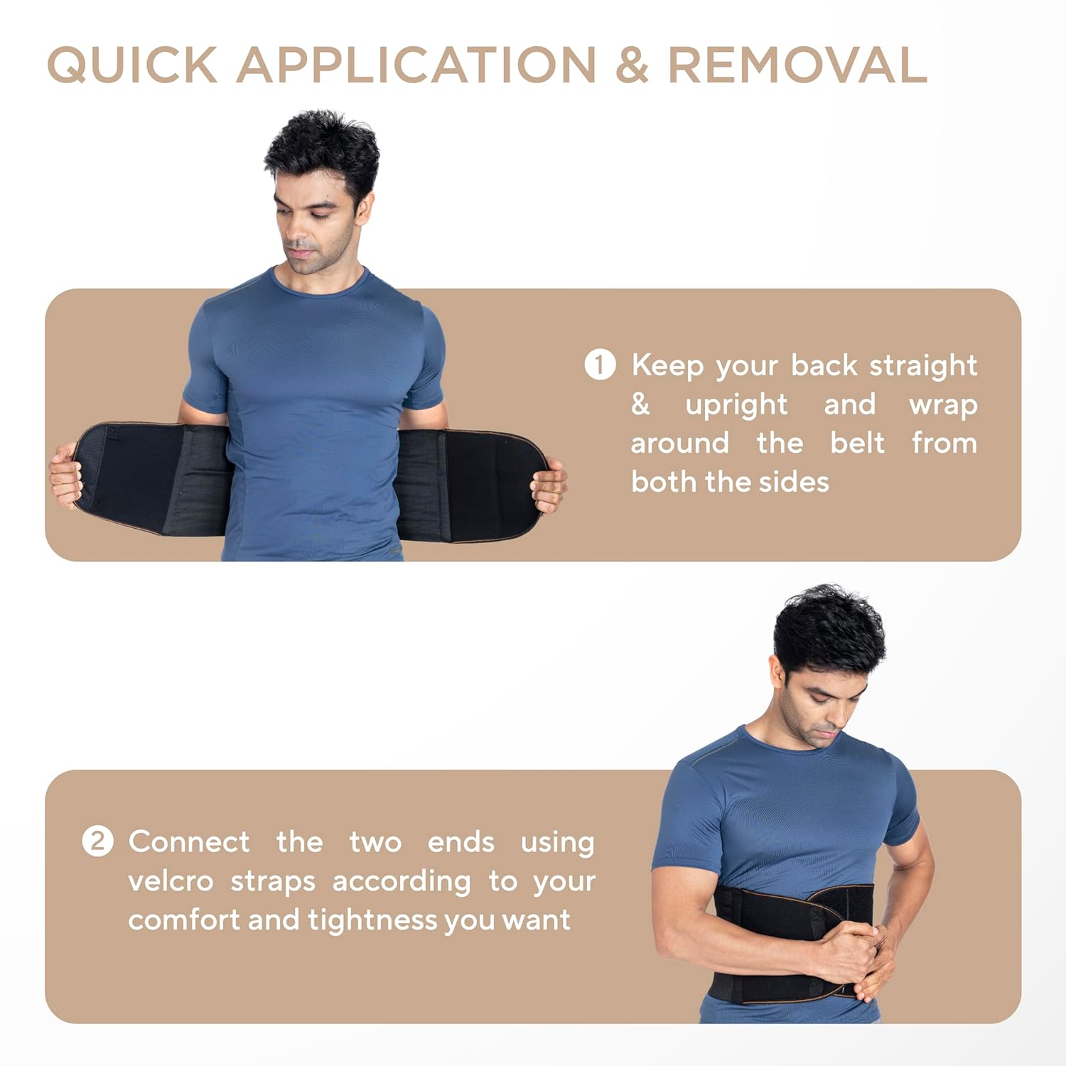 Abdominal Belt (9 Inch) for Lower Back Pain Relief, Slimming Waist, Post Delivery Tummy Reduction