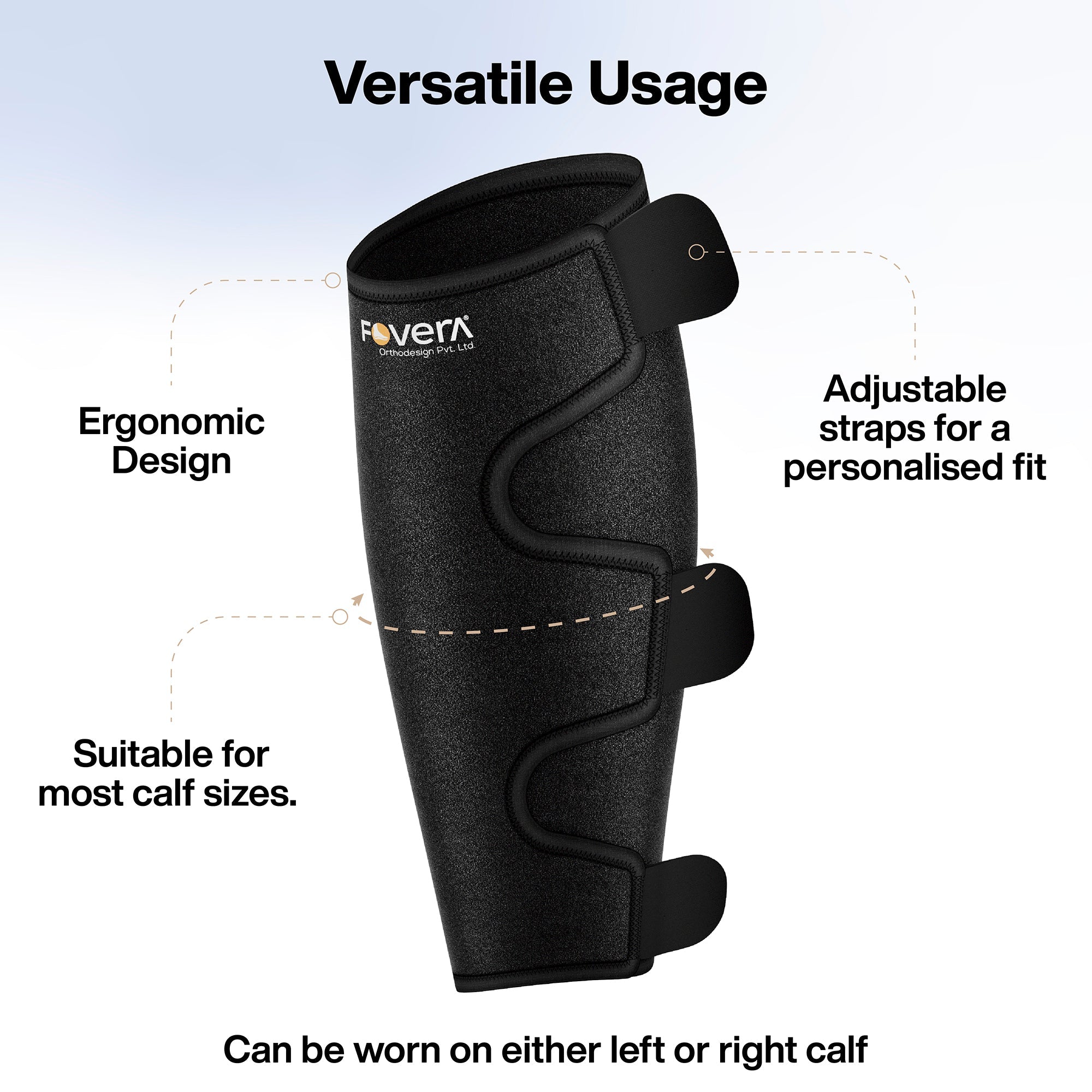 FOVERA Adjustable Calf Support Brace