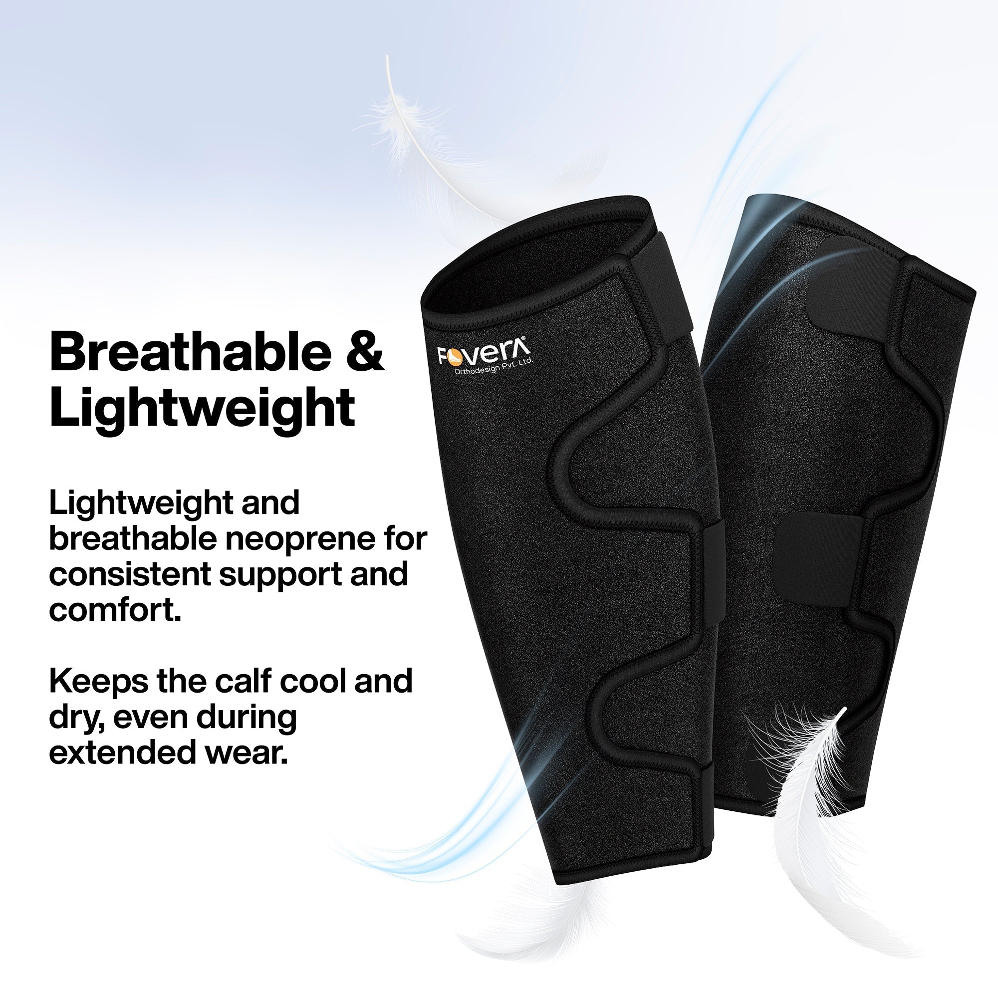 FOVERA Adjustable Calf Support Brace