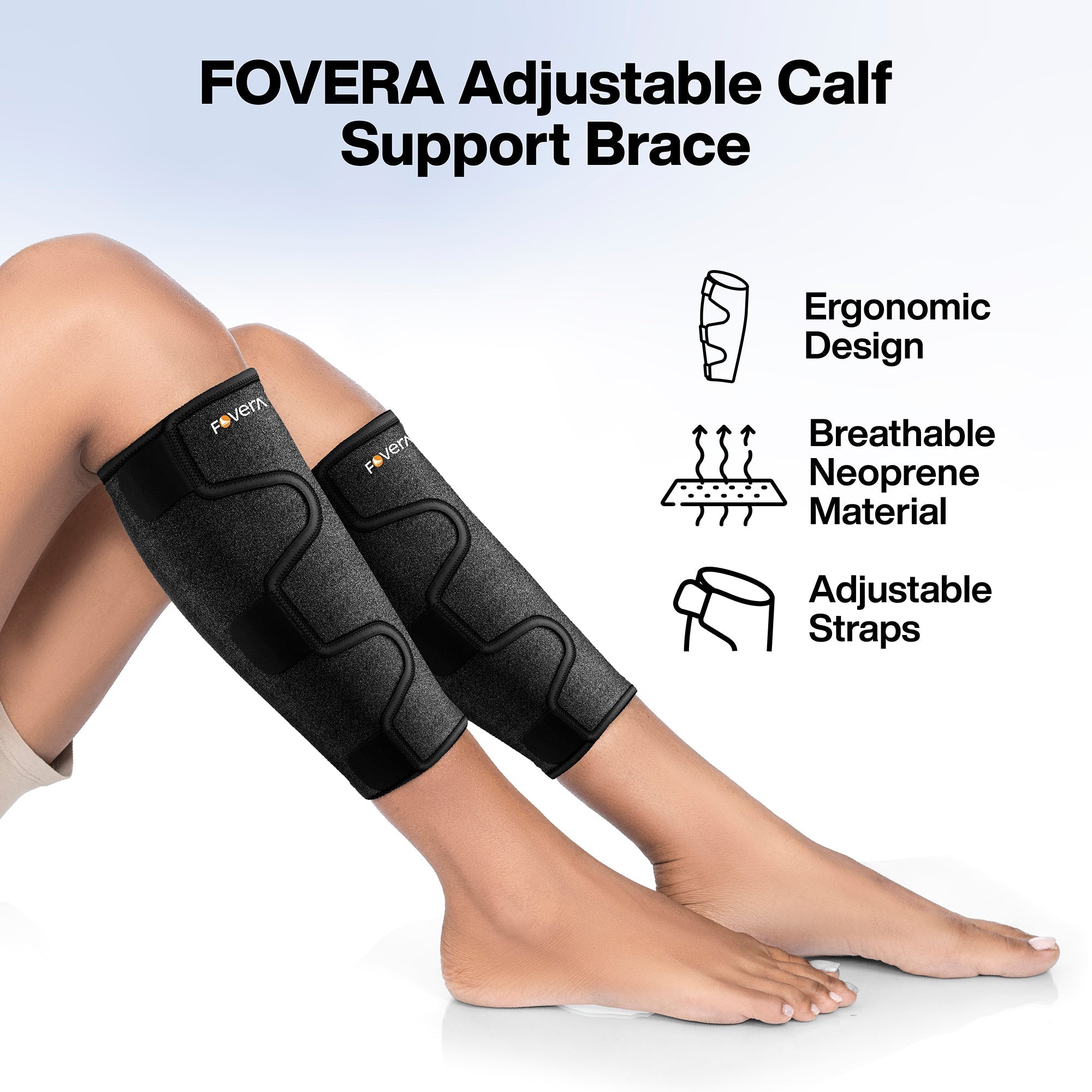 FOVERA Adjustable Calf Support Brace