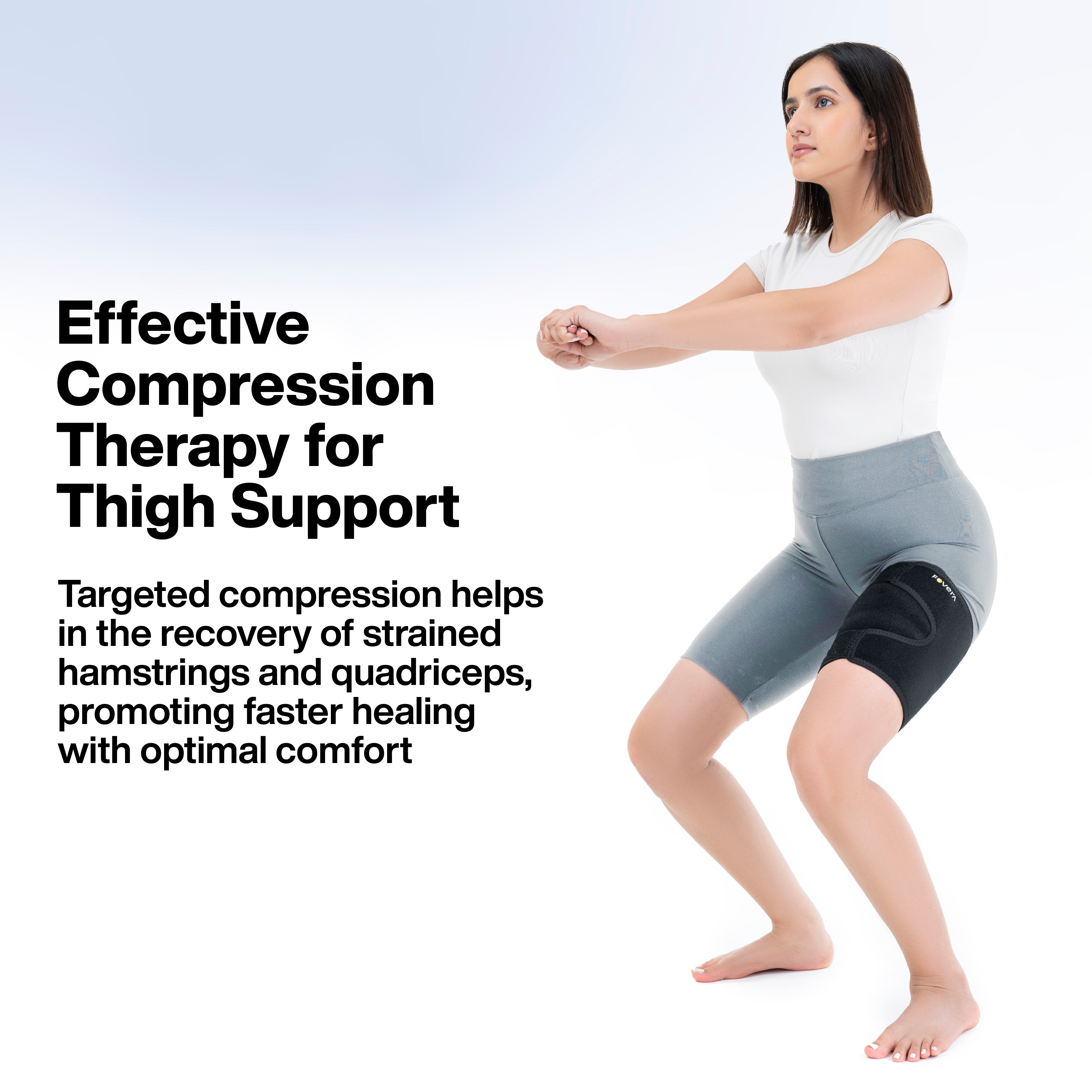Adjustable Thigh Support Brace - Hamstring Quad Wrap