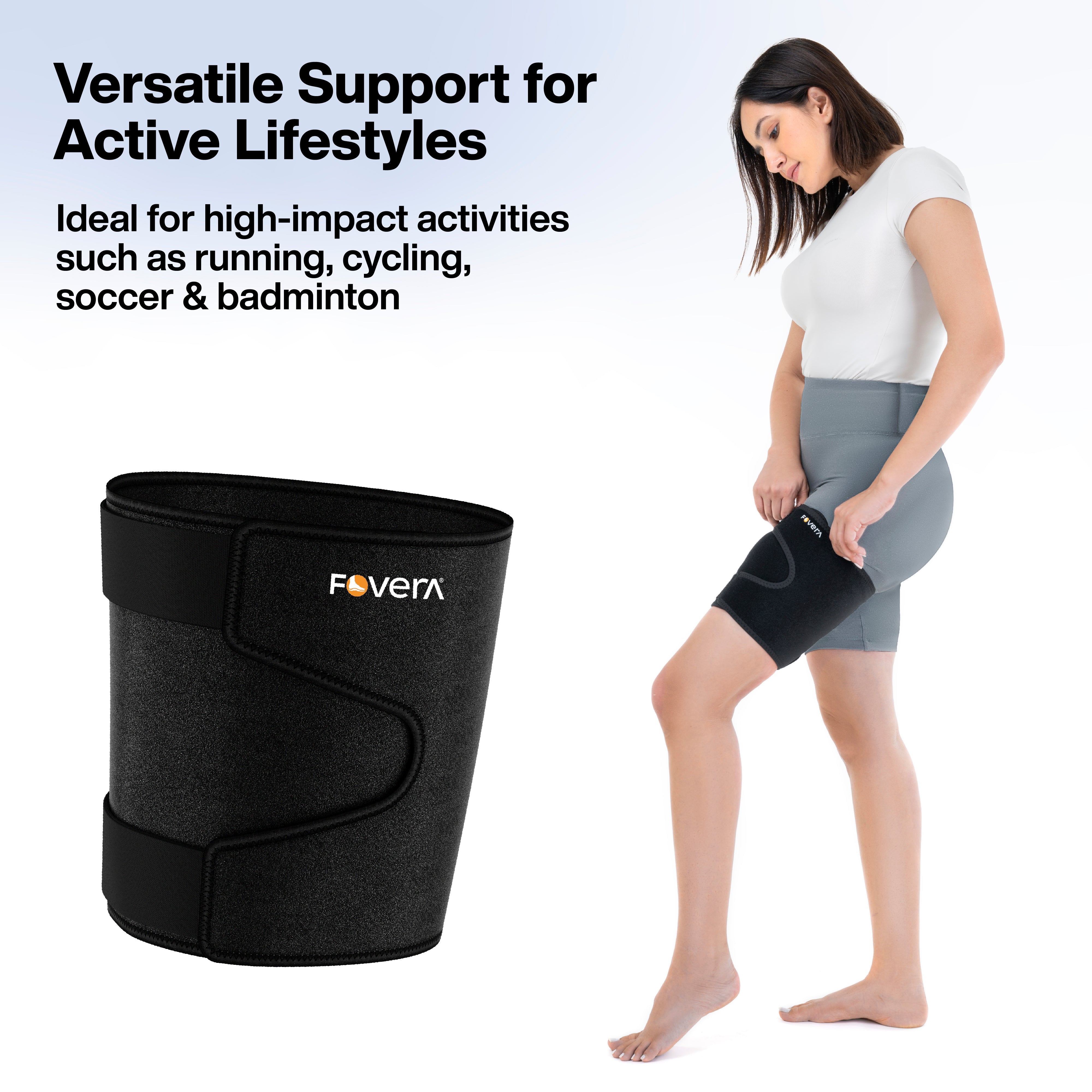 Adjustable Thigh Support Brace - Hamstring Quad Wrap