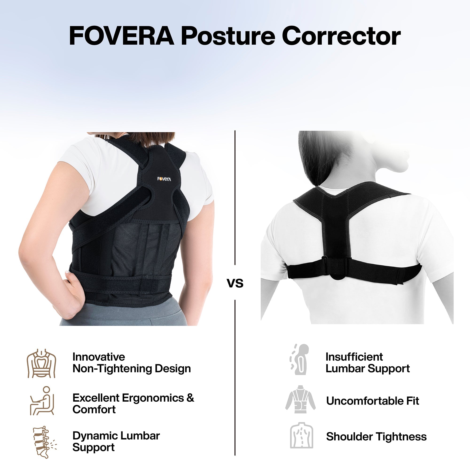 FOVERA Posture Corrector for Women and Men (Full)